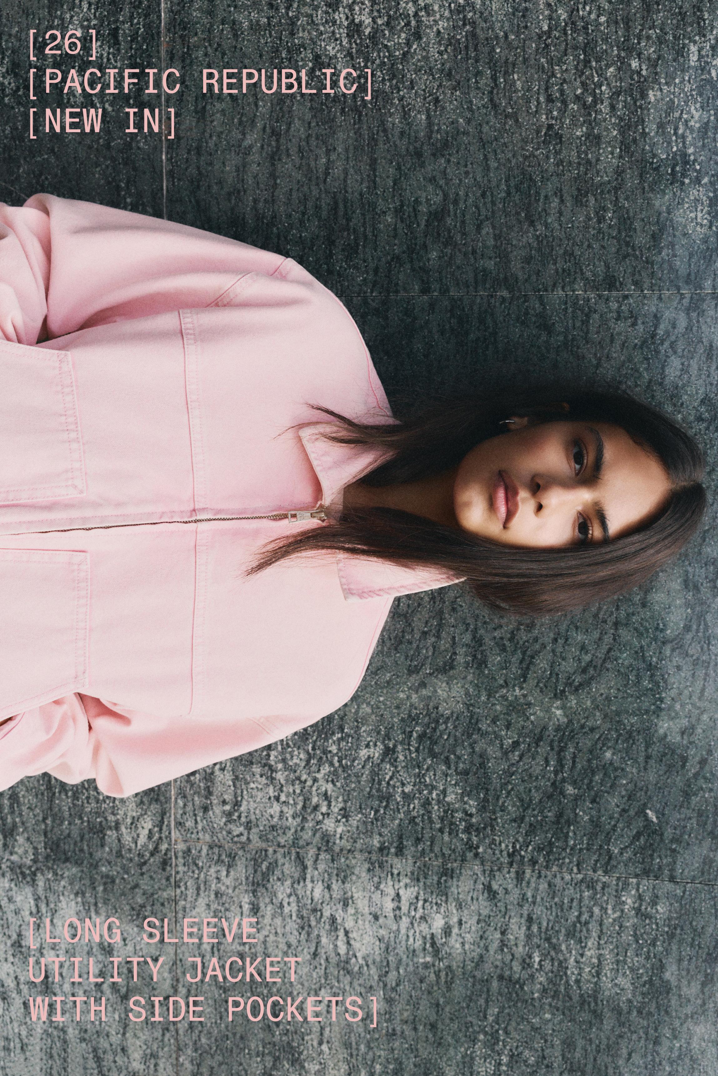 Pembe utility ceket - Görsel 18