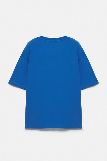 Cat graphic T-shirt — Deep blue 6