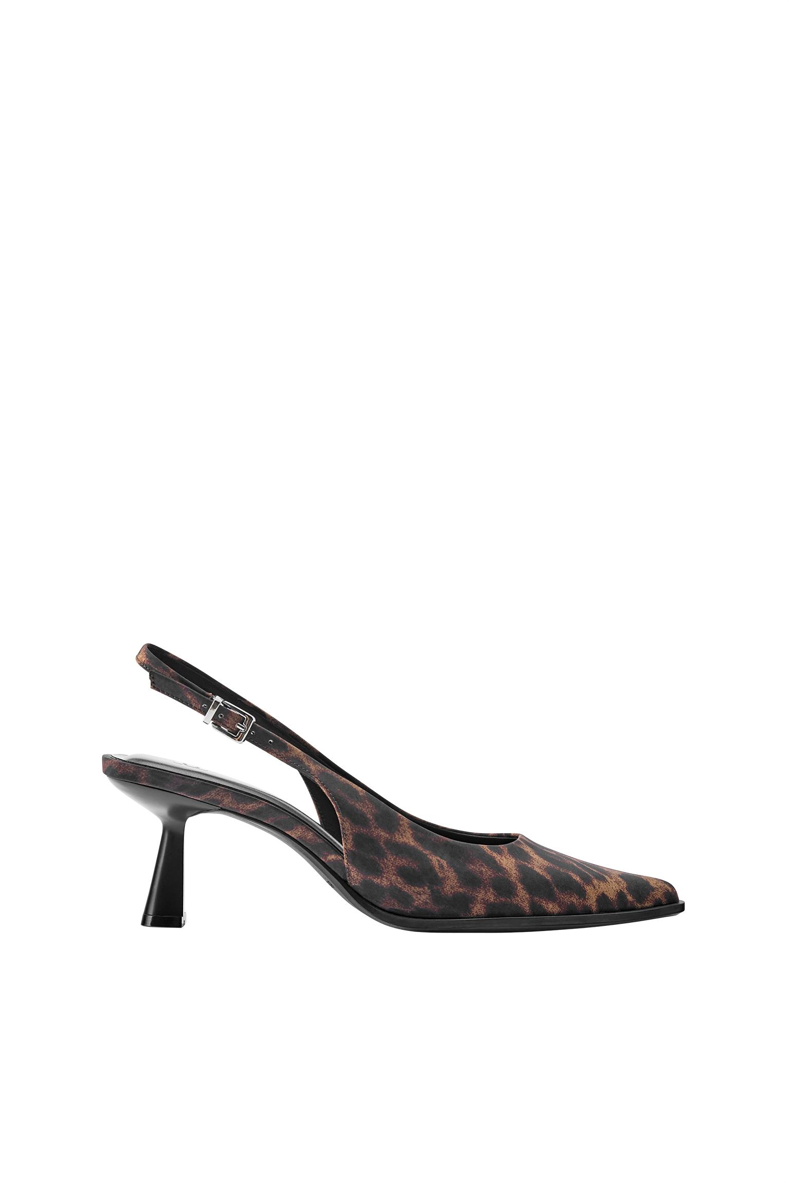 Zapatos tacón destalonados leopardo