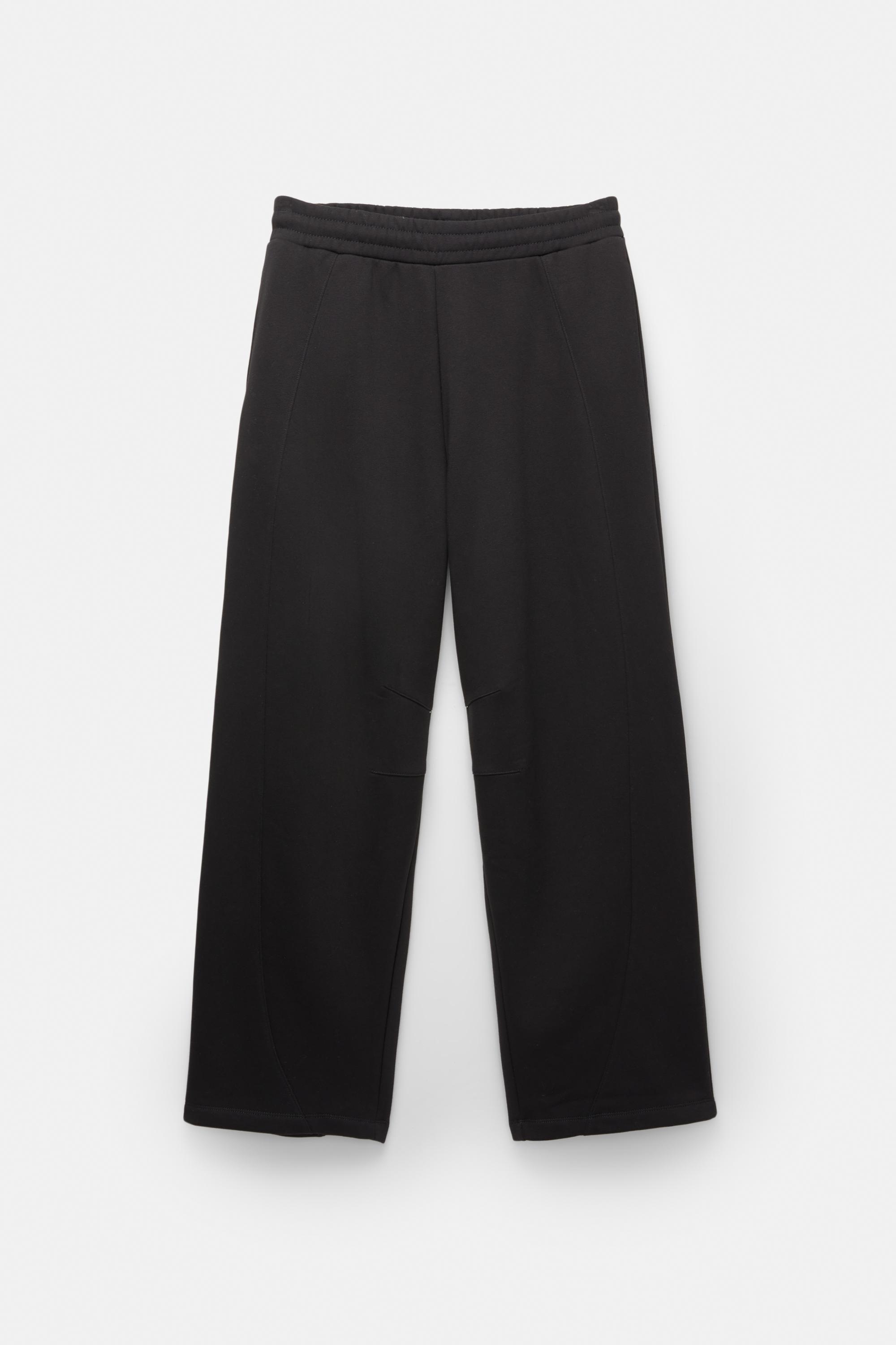 Barrel fit tracksuit trousers — Black