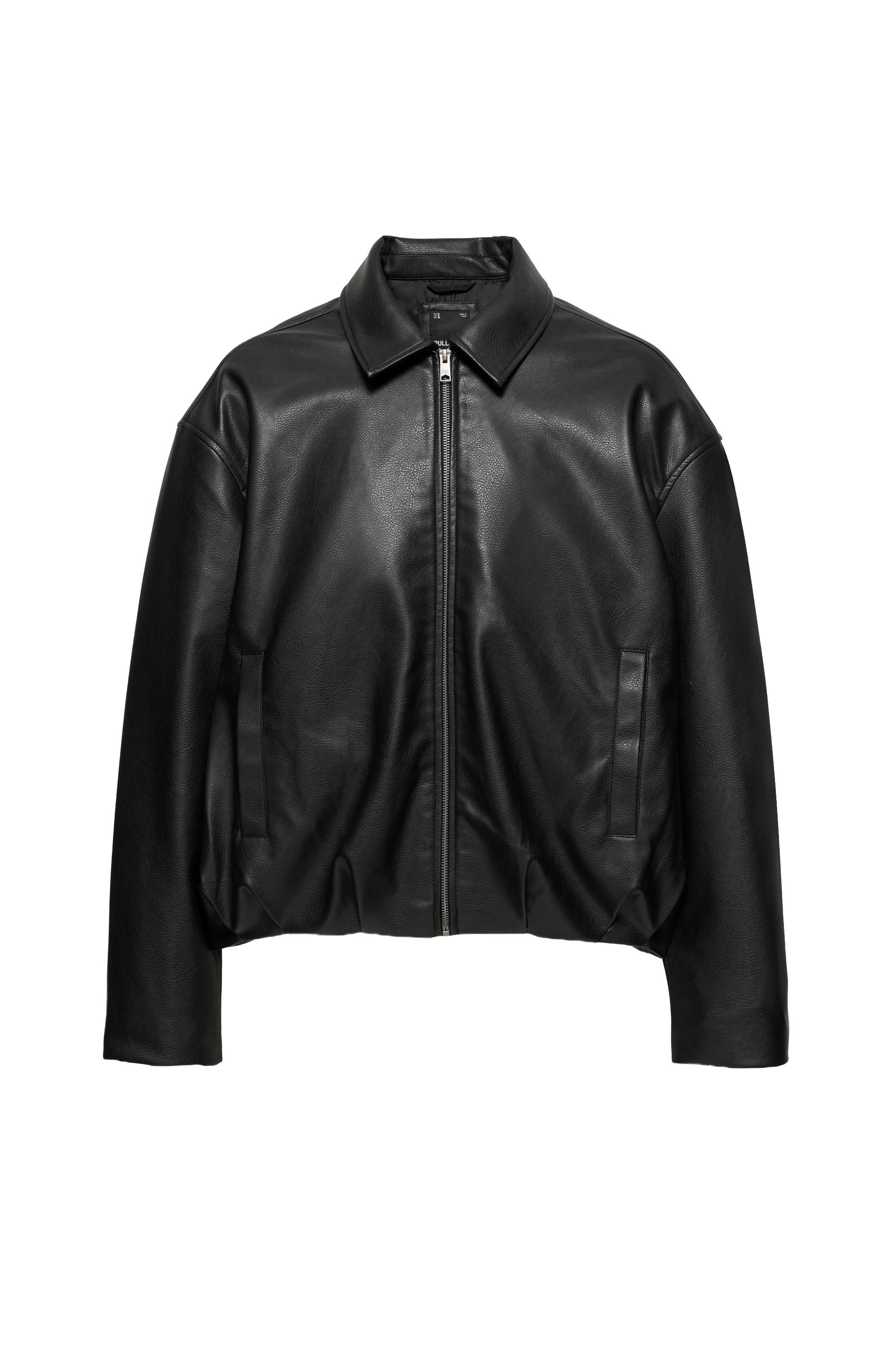 Pull&Bear Suni deri ceket görsel 3