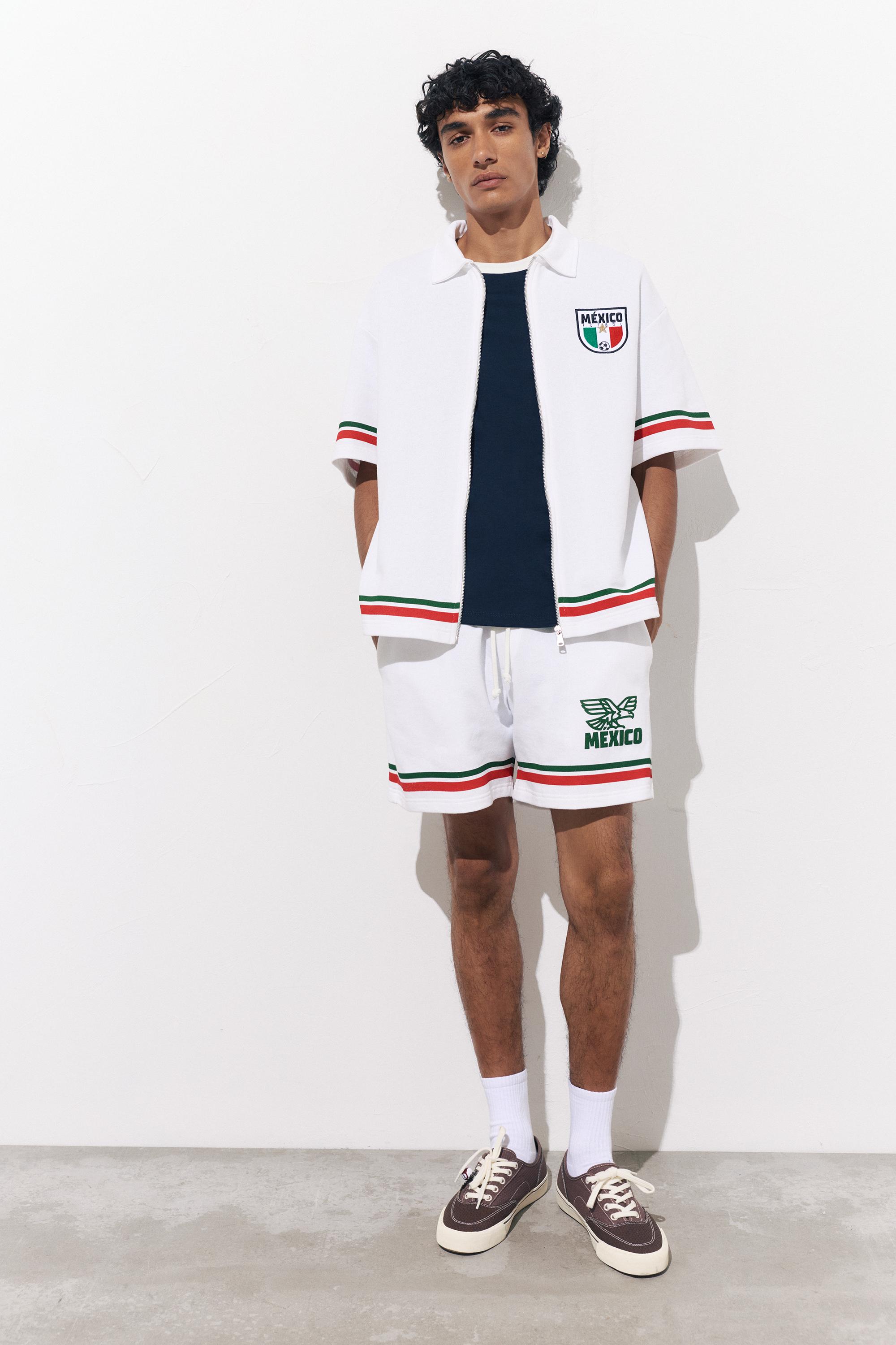 Mexico FIFA World Cup Bermuda shorts — Off white