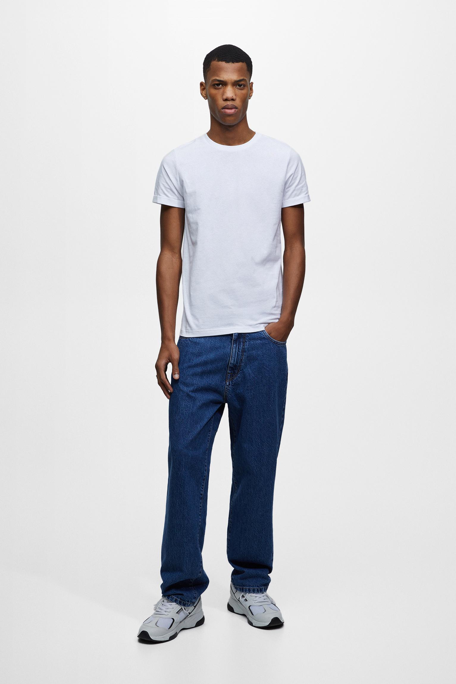 Muscle fit T-shirt — White