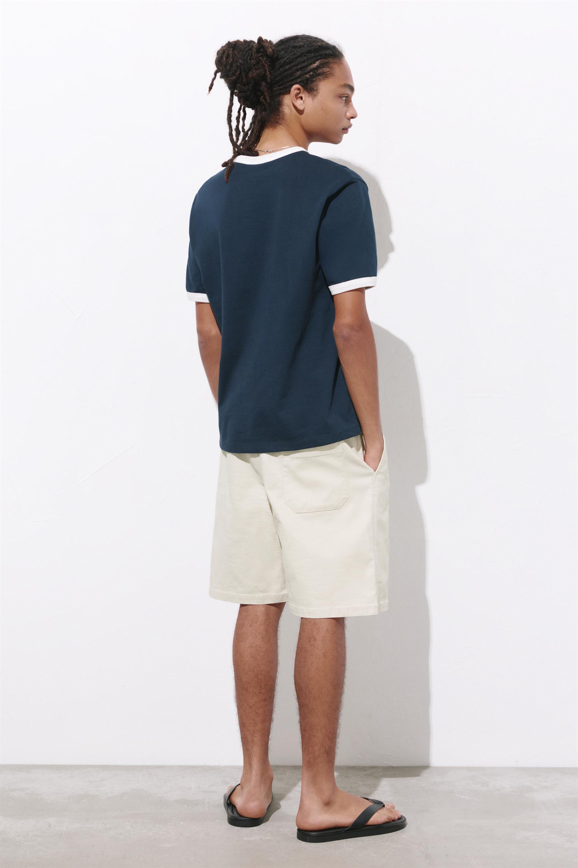 Bermuda sweat shorts — Sand