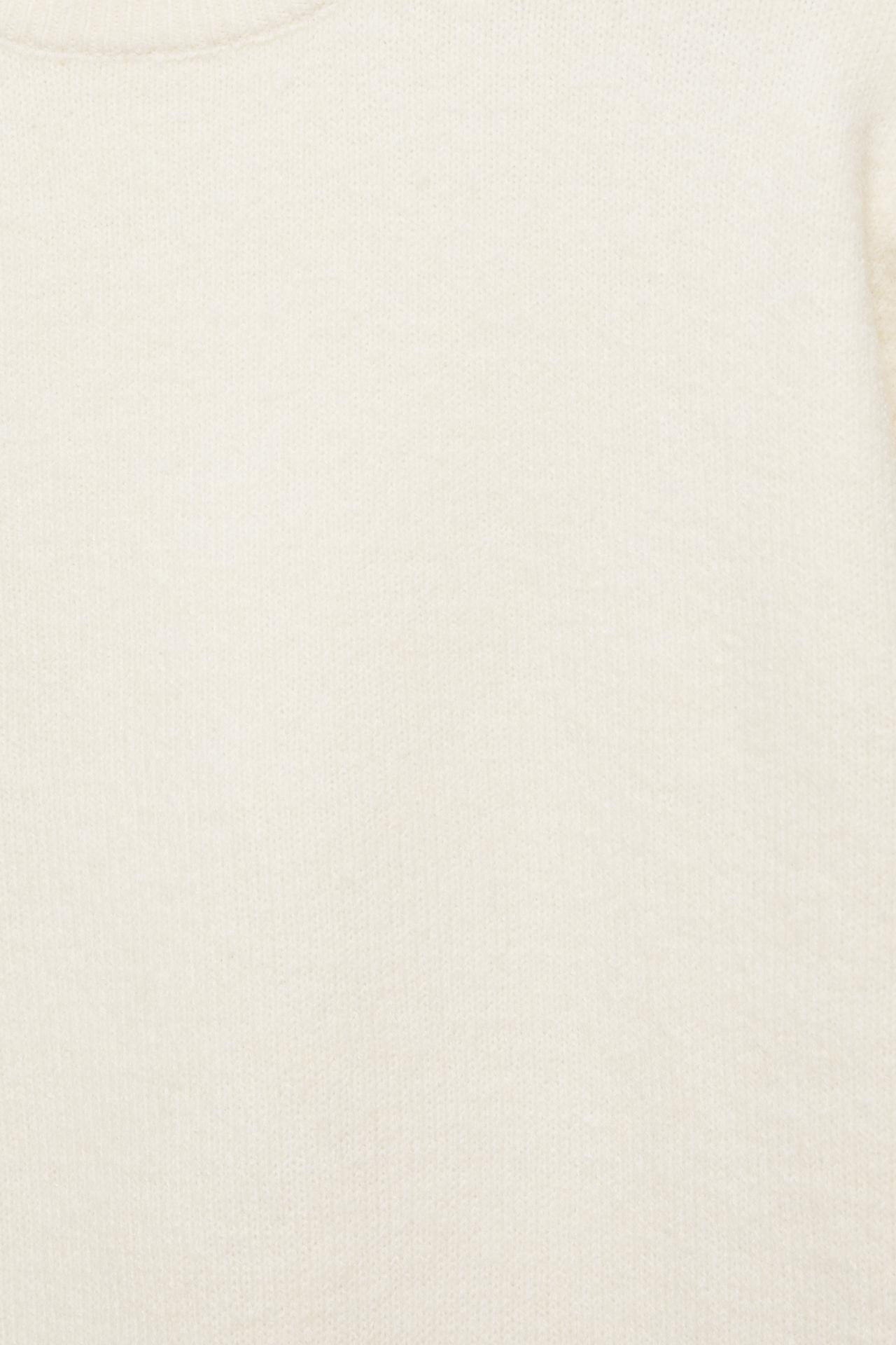 Basic round neck jumper — Ecru
