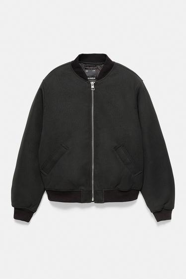 Leather effect bomber jacket — Black 7