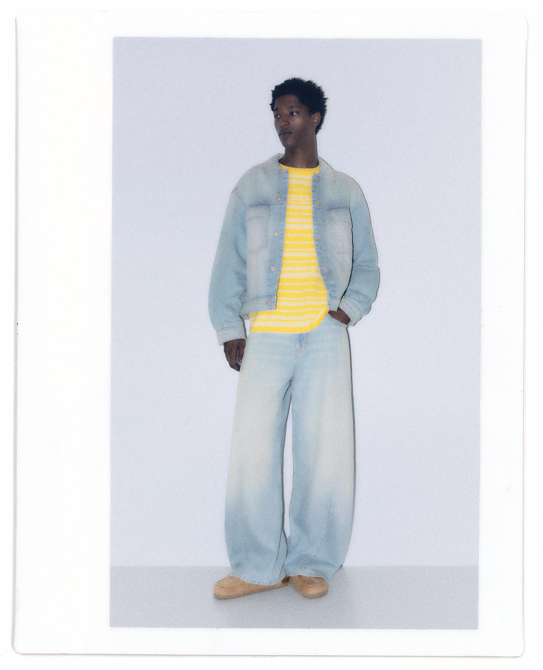 Seamed barrel jeans — Pale indigo