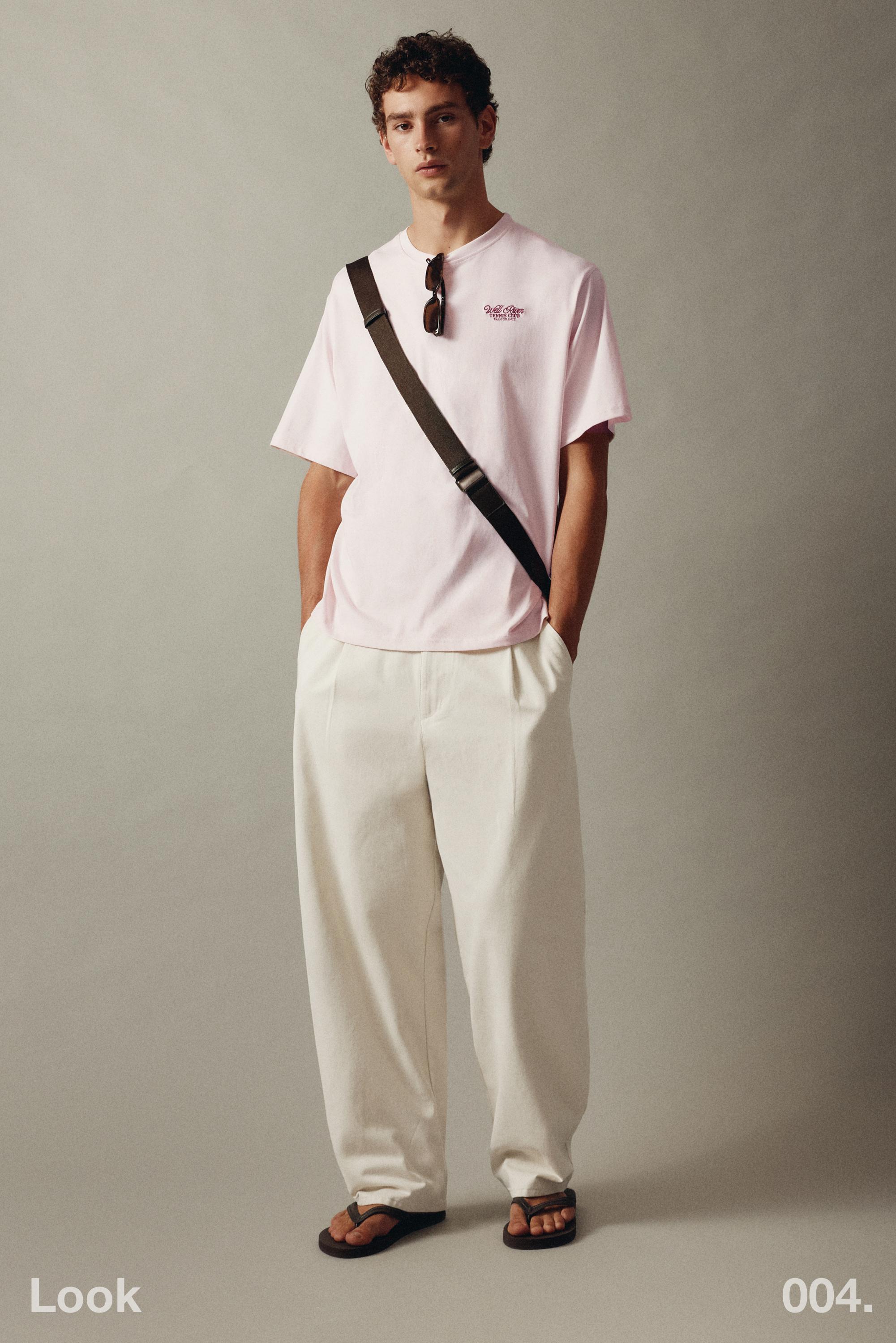 Tennis Club graphic T-shirt — Pink