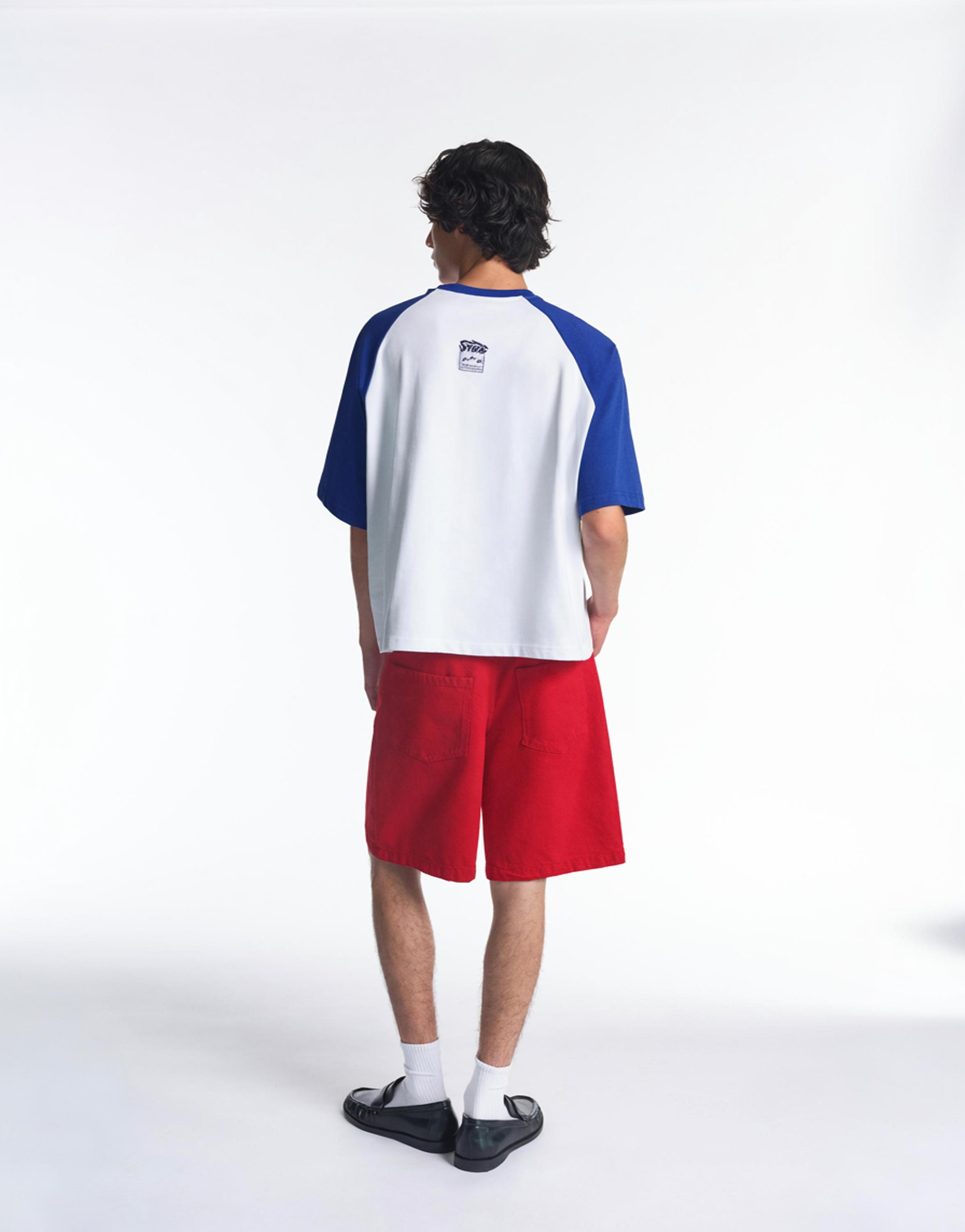 STWD raglan sleeve T-shirt — Deep blue