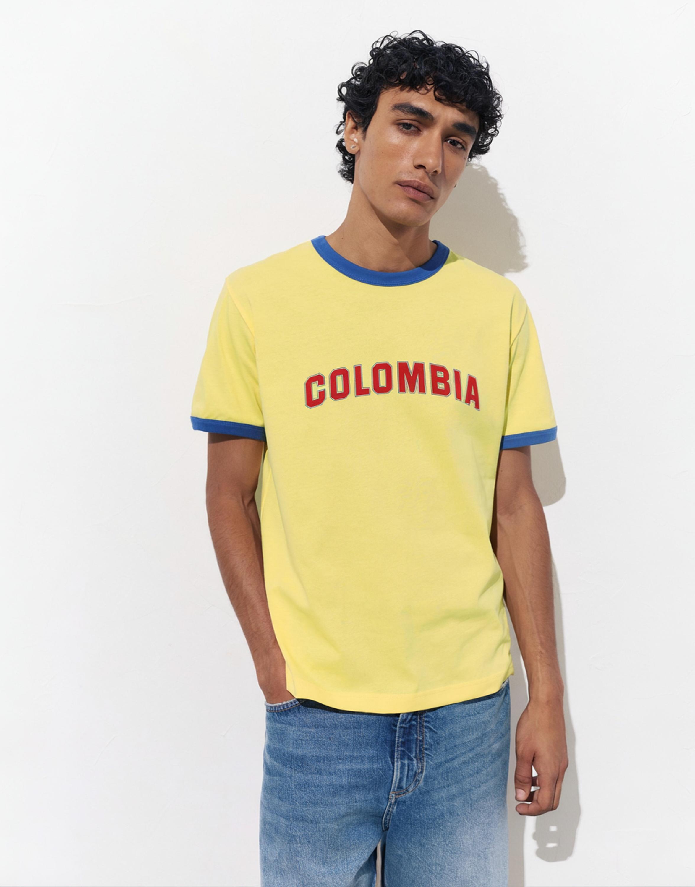 Colombia T-shirt — Yellow