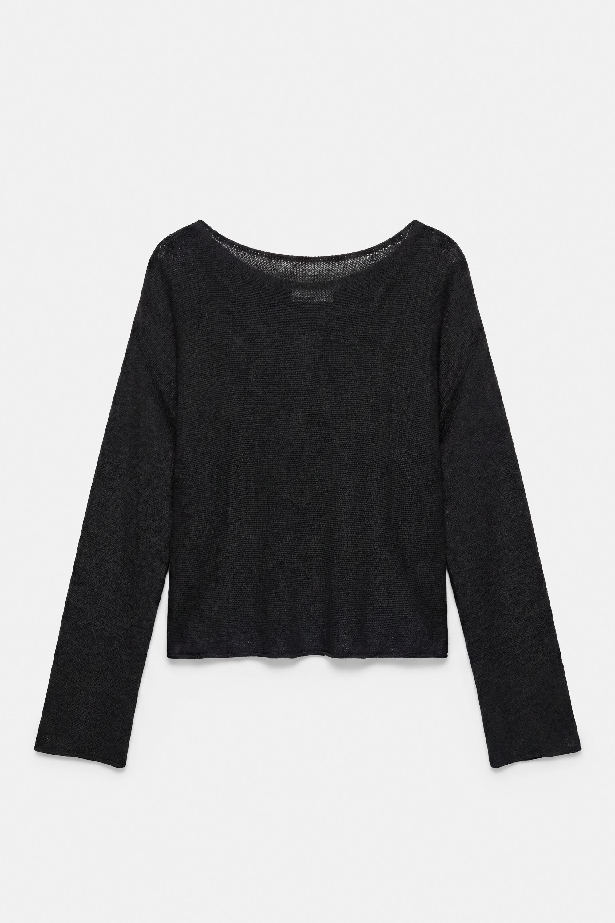 Fine knit jumper — Black