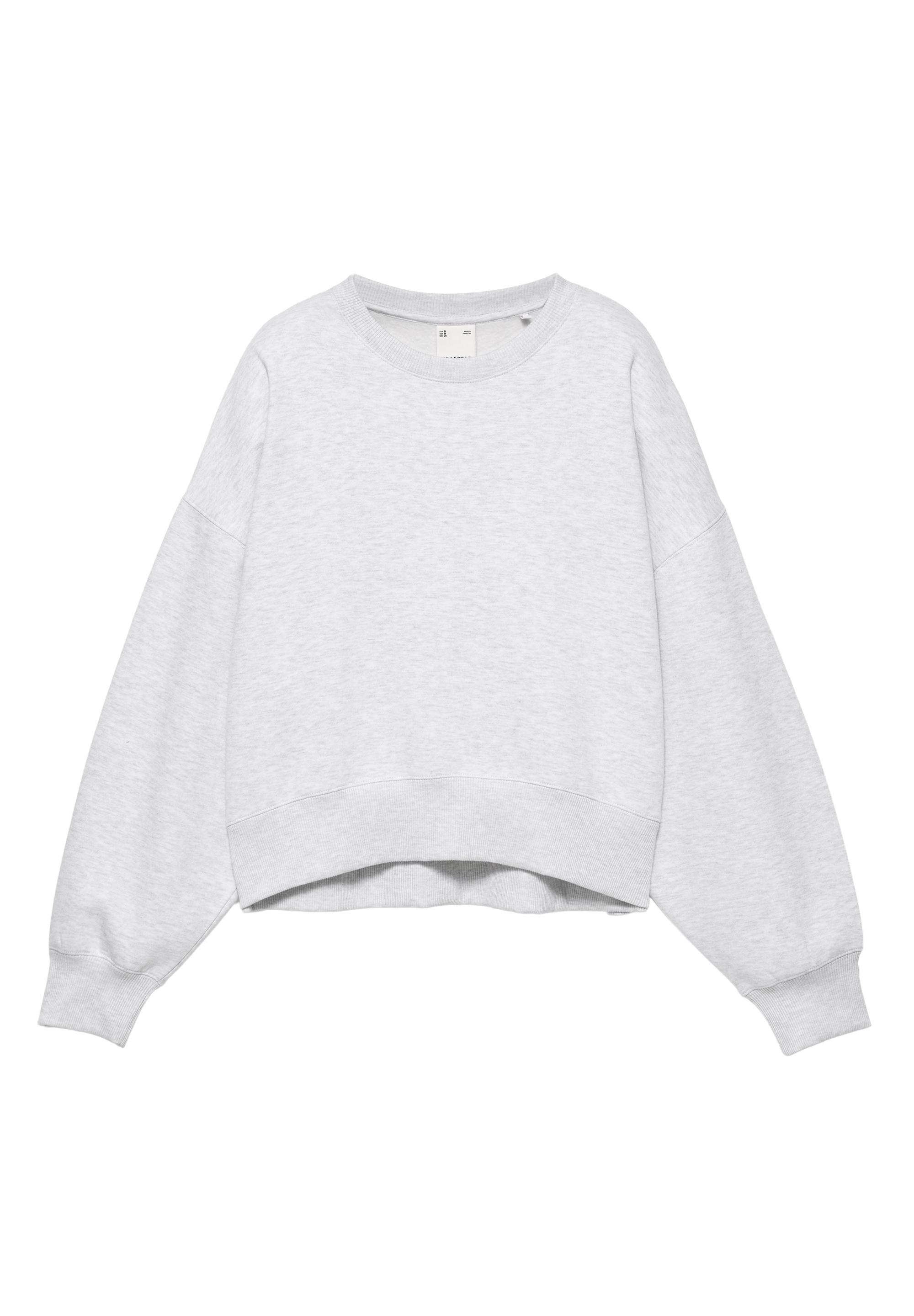 Round neck sweatshirt — Grey marl