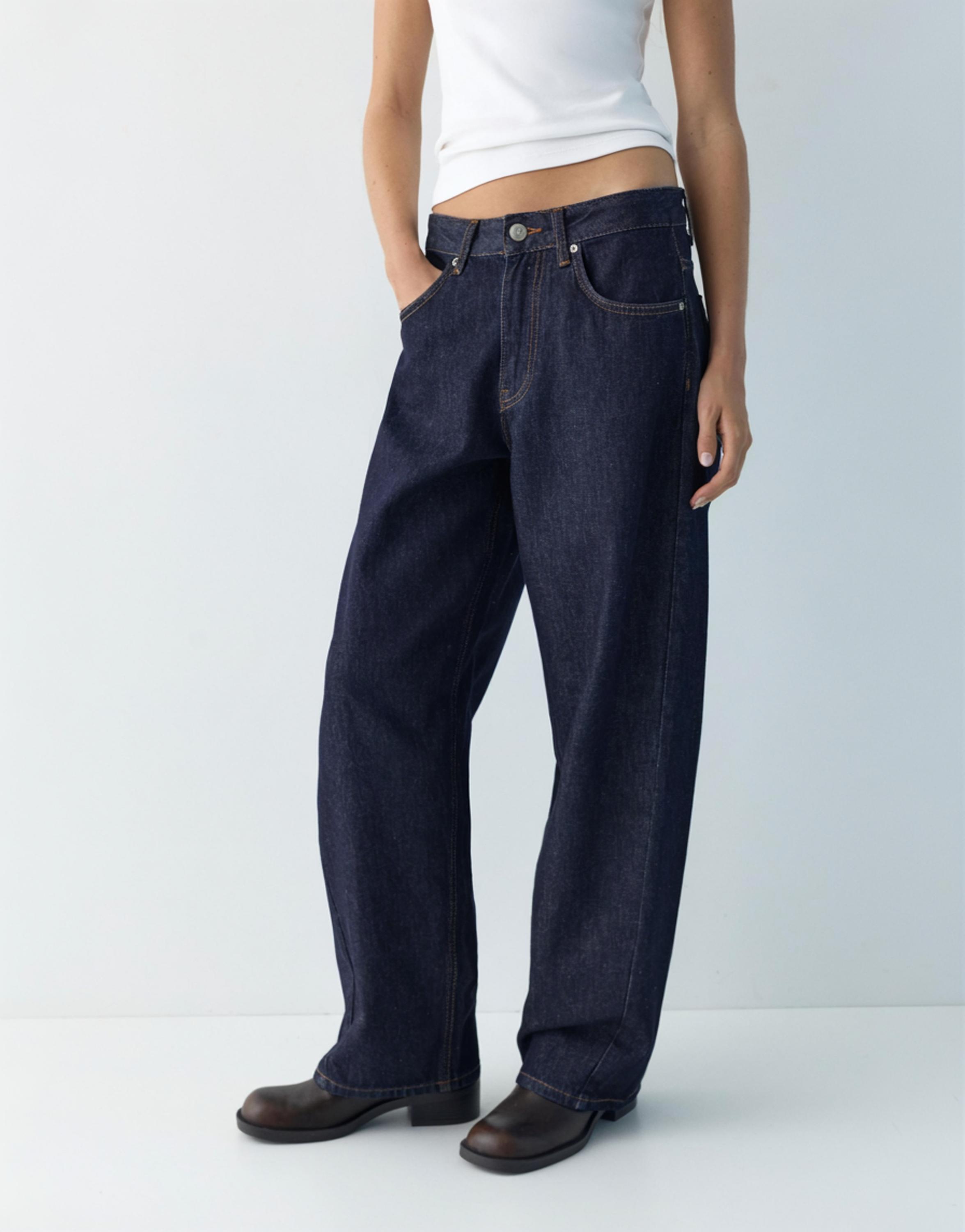 Düşük bel barrel jean - Görsel 49