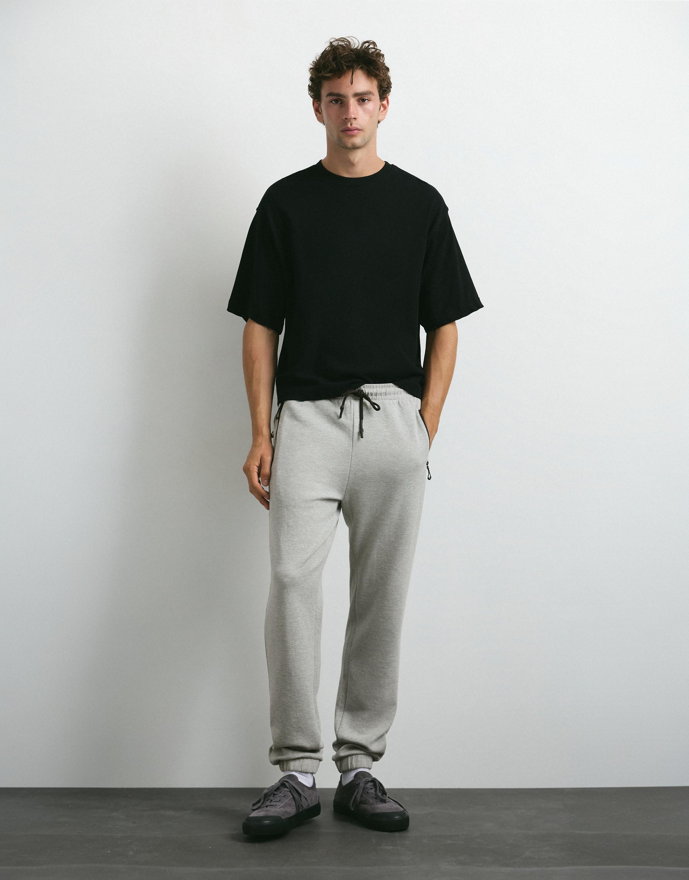STWD technical joggers — Grey marl