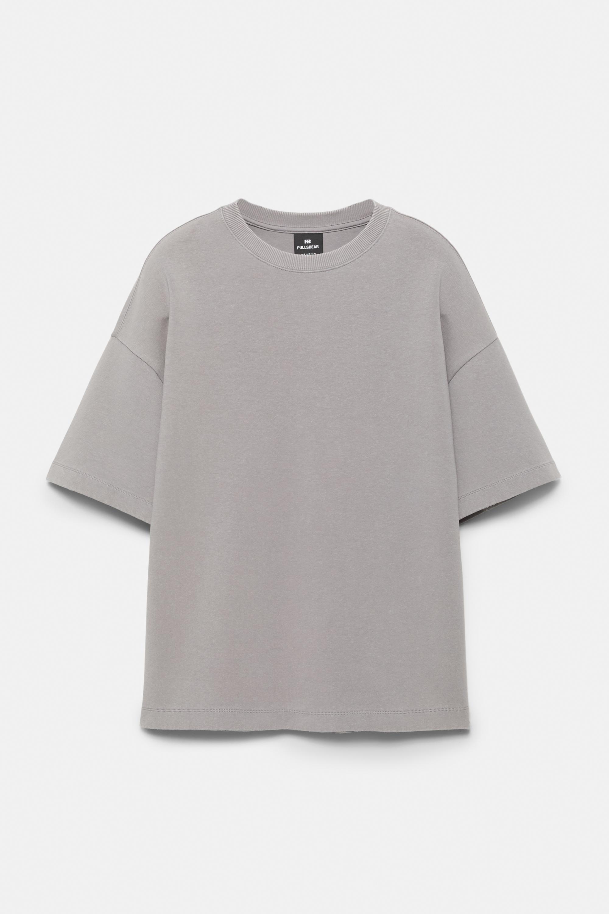 Interlock short sleeve sweatshirt — Grey marl