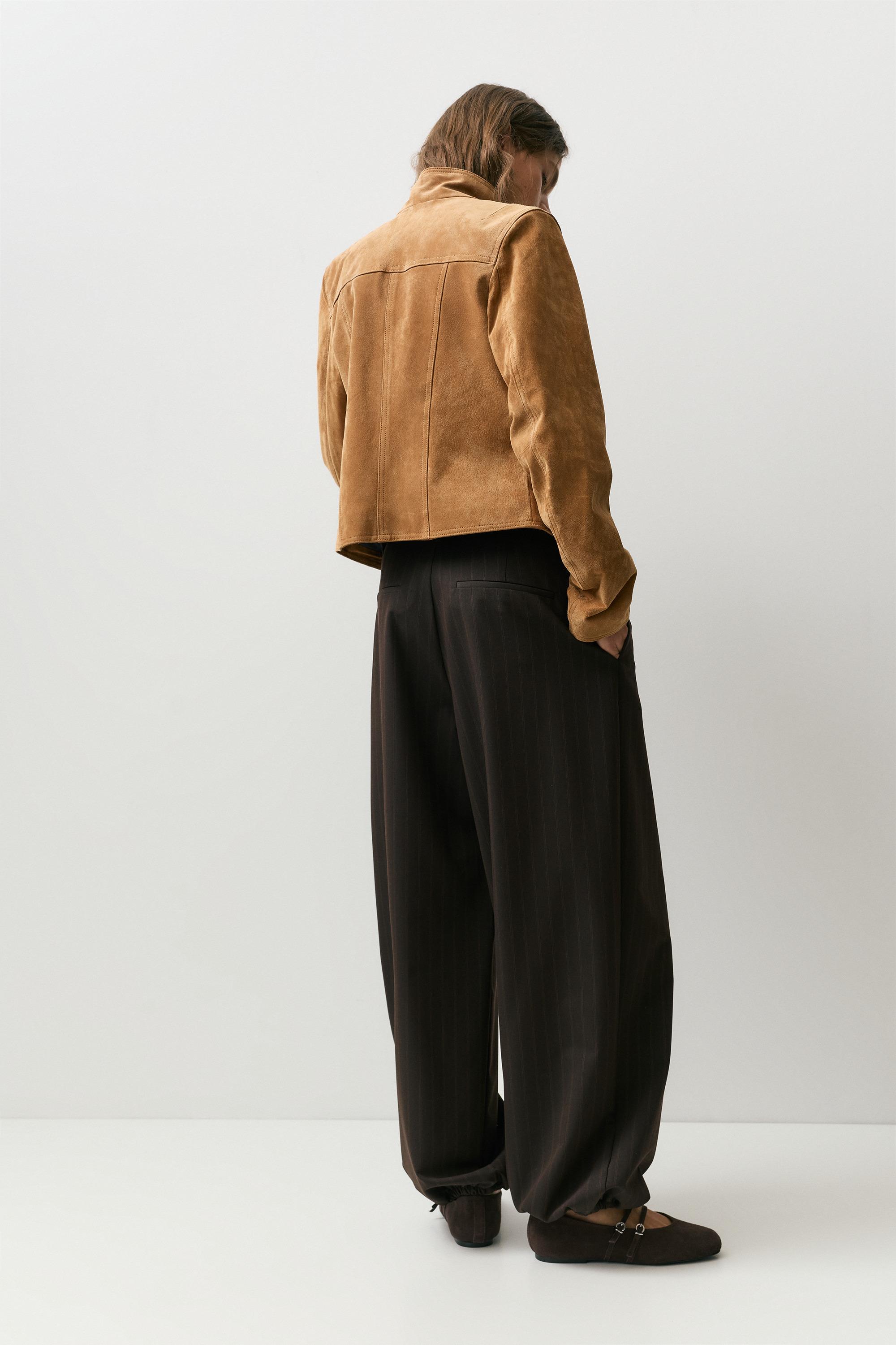 Şalvar pantolon çizgili pileli - Görsel 14