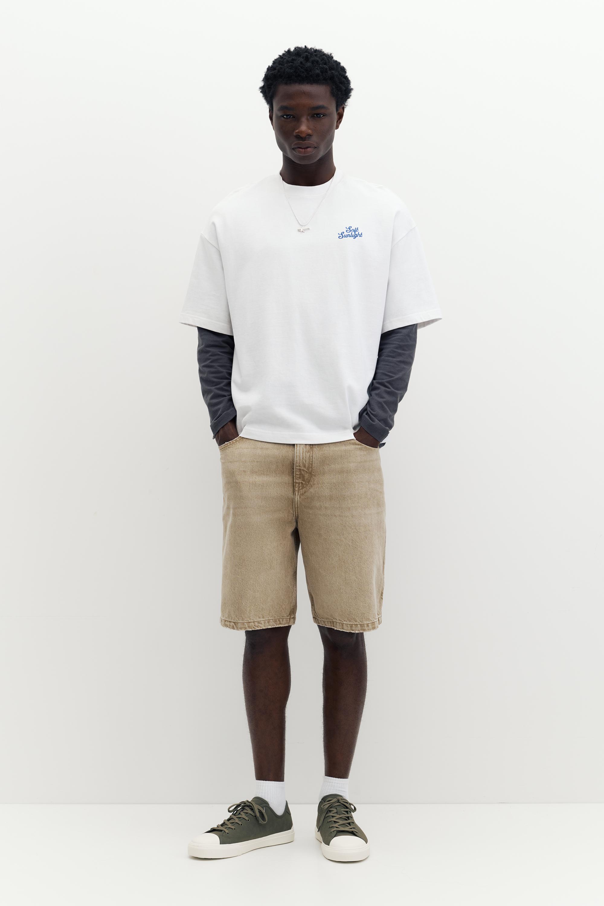 STWD peach graphic T-shirt — White