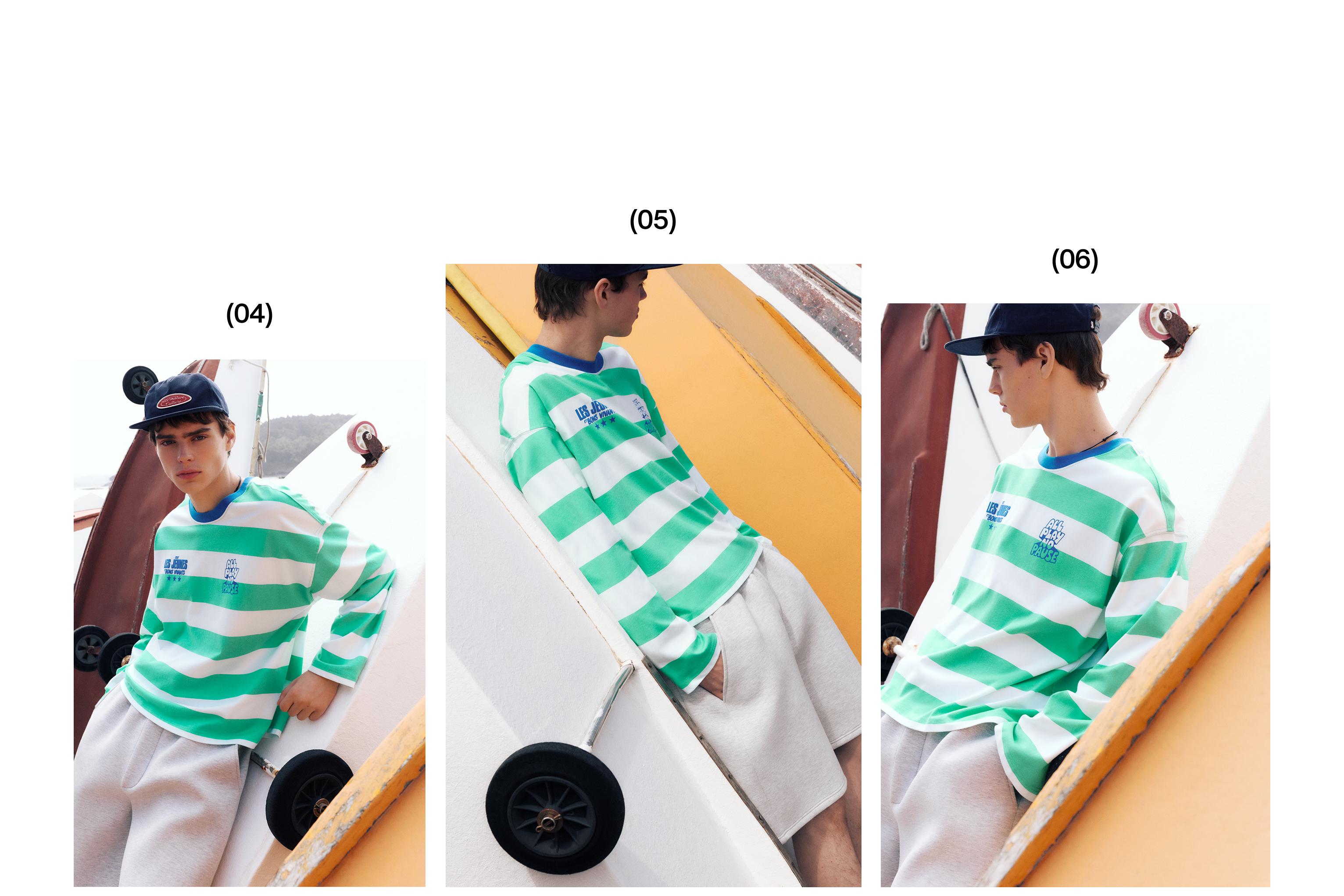 STWD striped T-shirt — Green