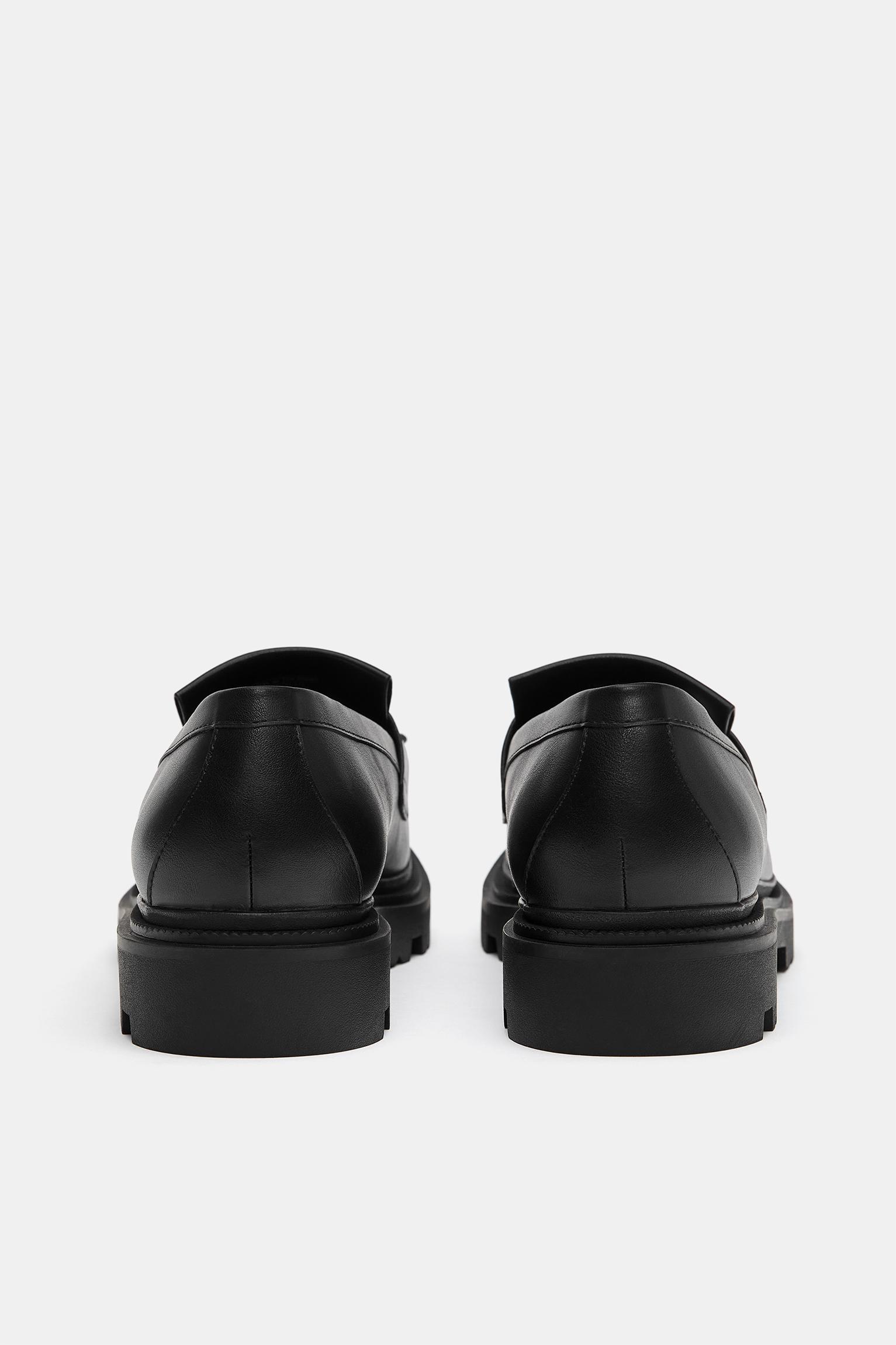 Fringed loafers — Black