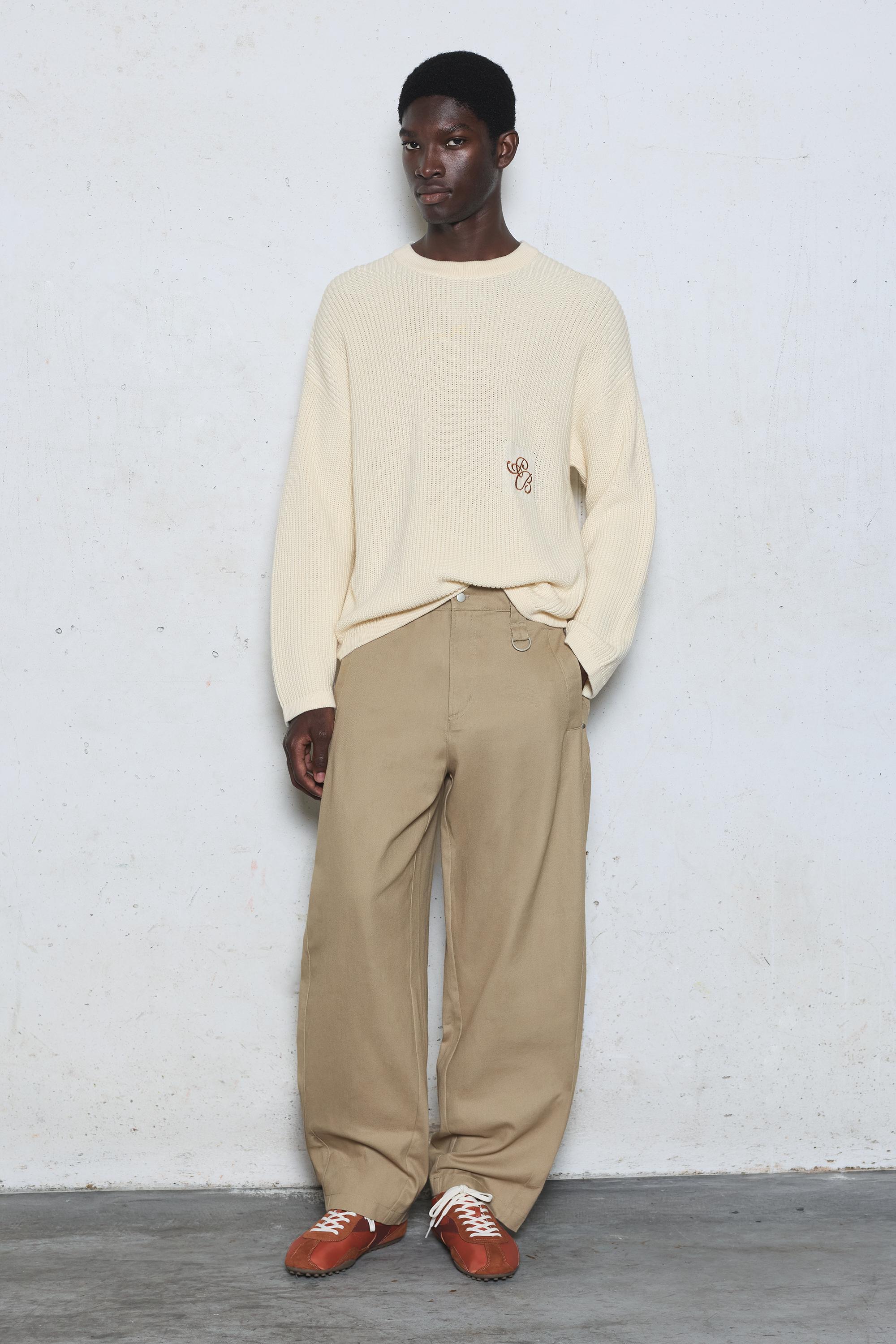 Barrel leg trousers — Ocher