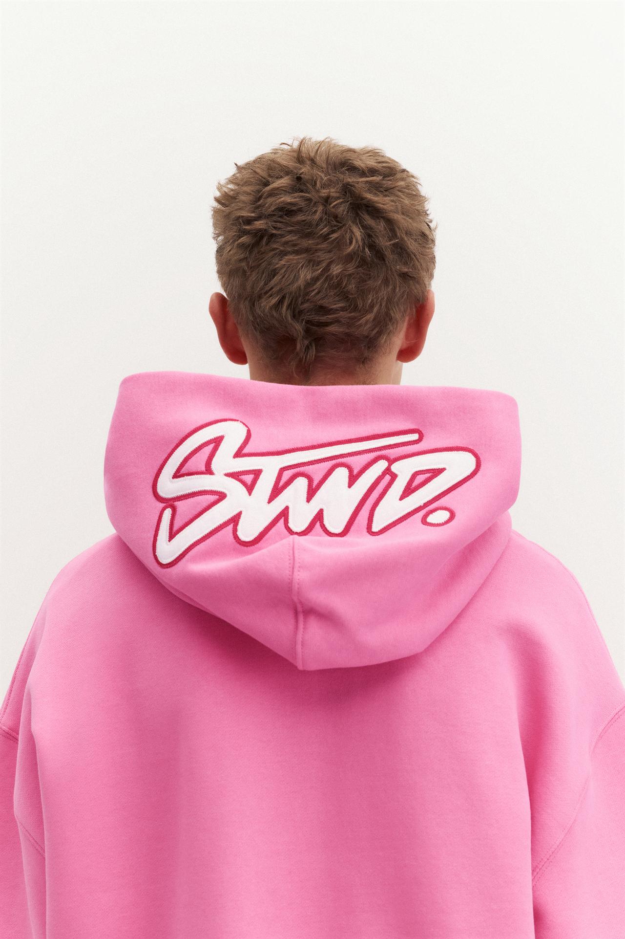 STWD hood sweatshirt — Pink