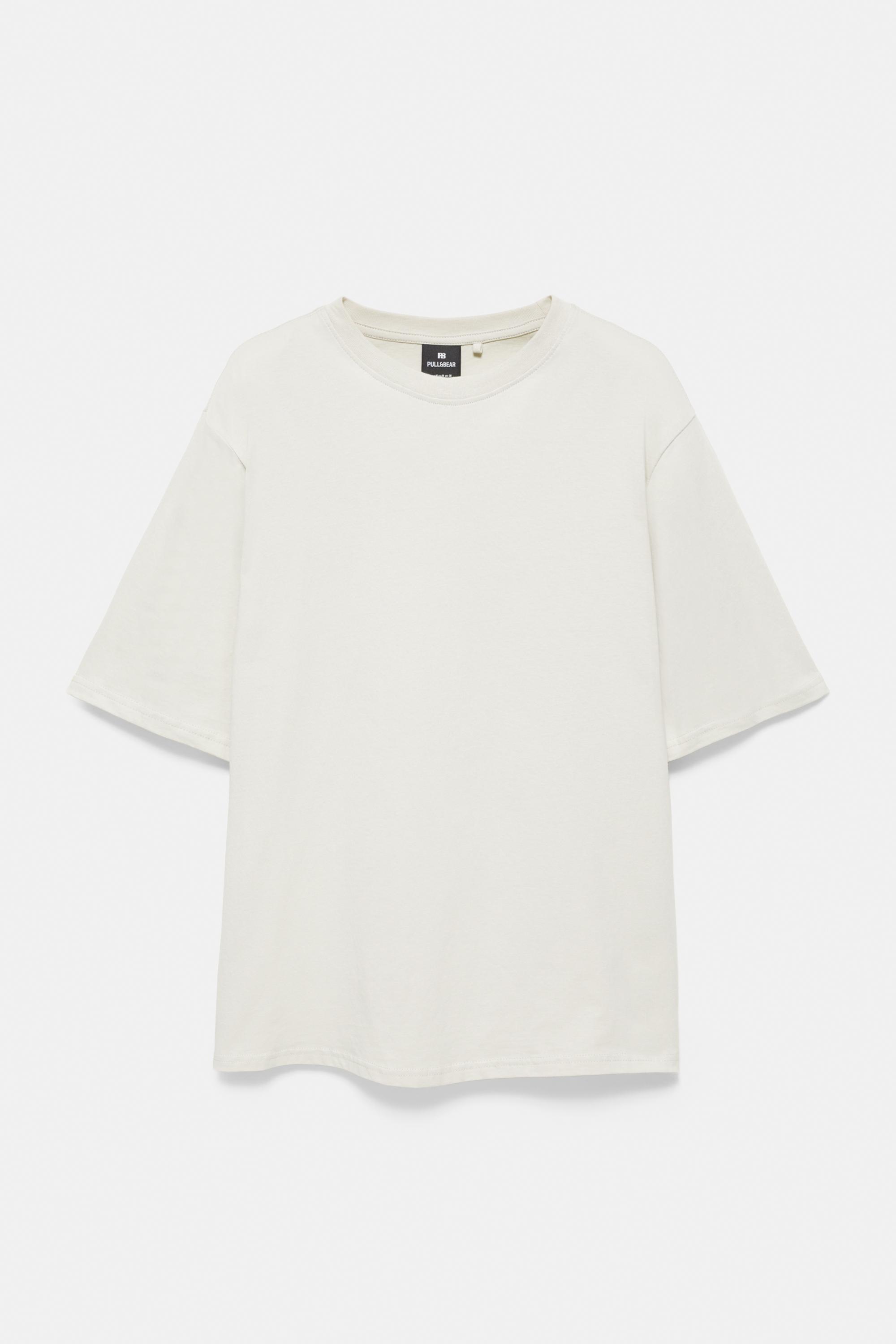 Basic kısa kollu pamuklu tişört - Görsel 148