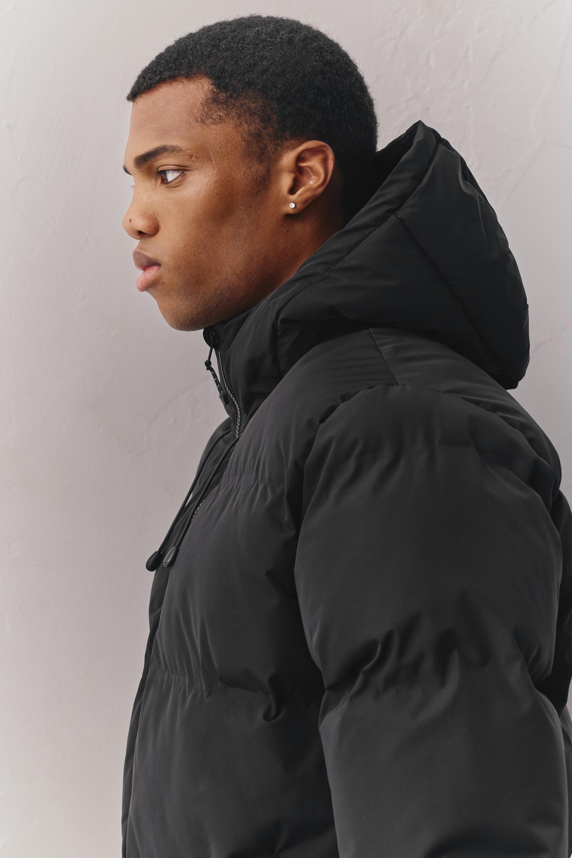 Kapüşonlu, ısıyla mühürlenmiş şişme ceket - Görsel 30