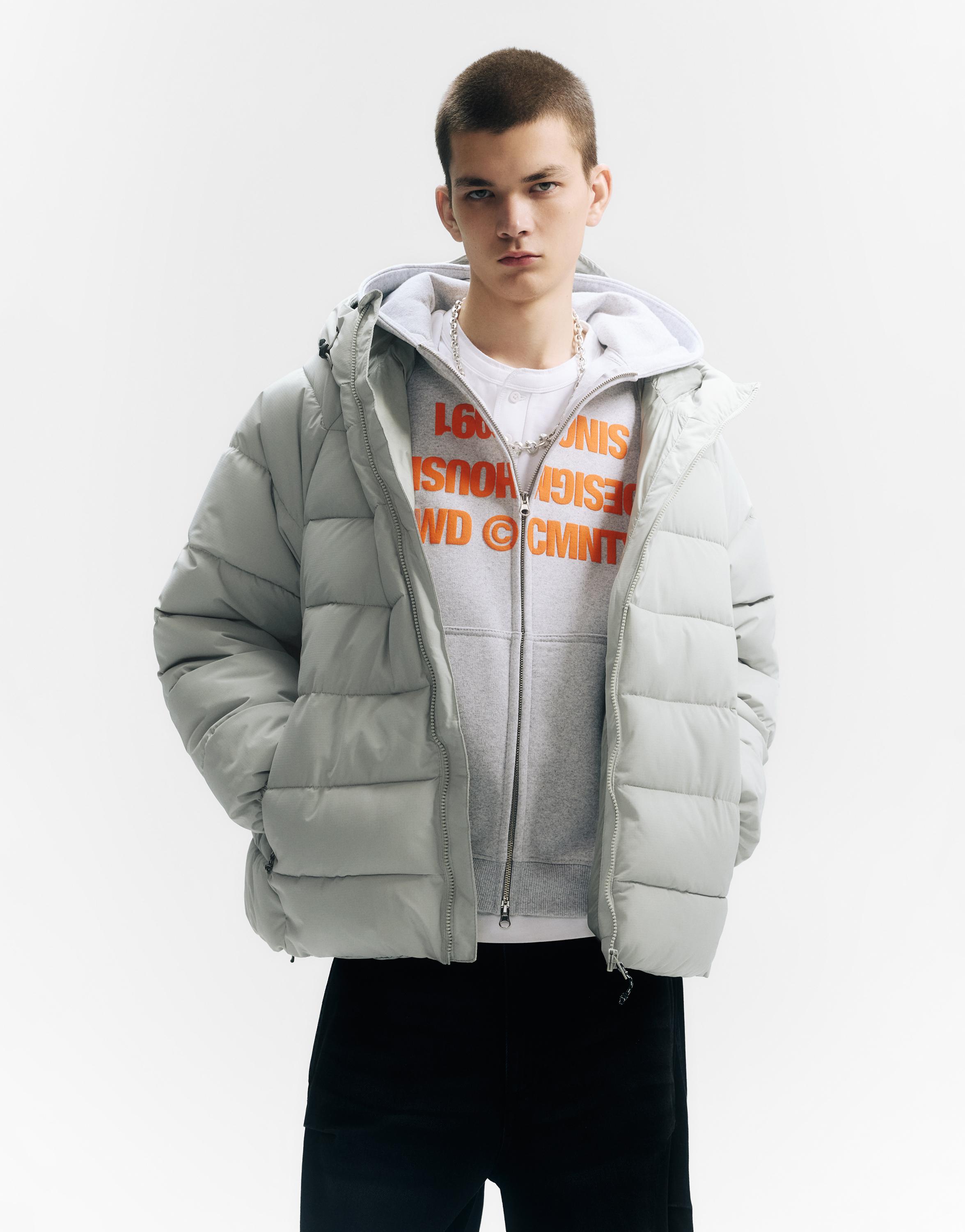 Kapüşonlu şişme STWD mont - Görsel 14