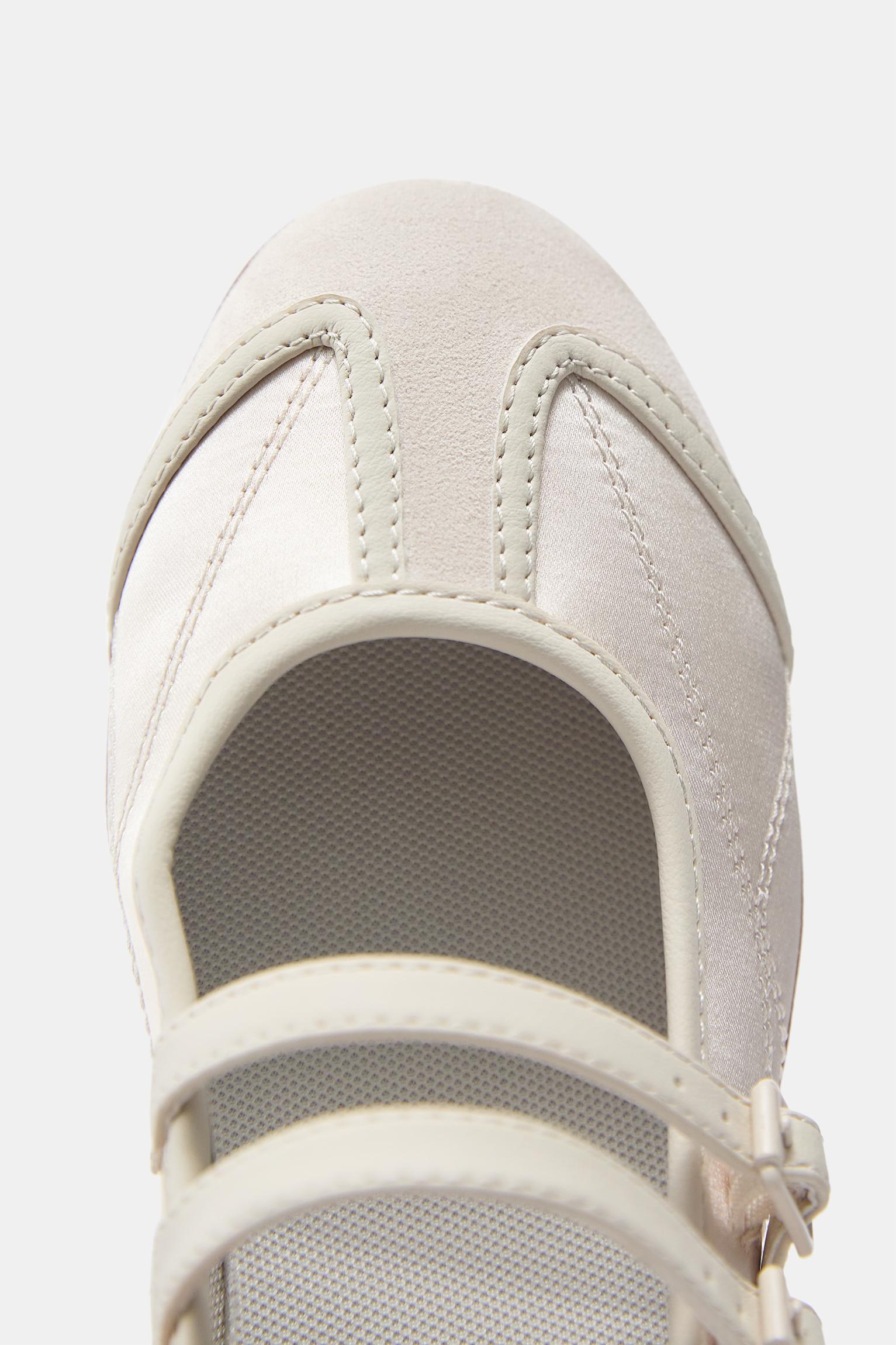 Sports ballet flats — Ecru