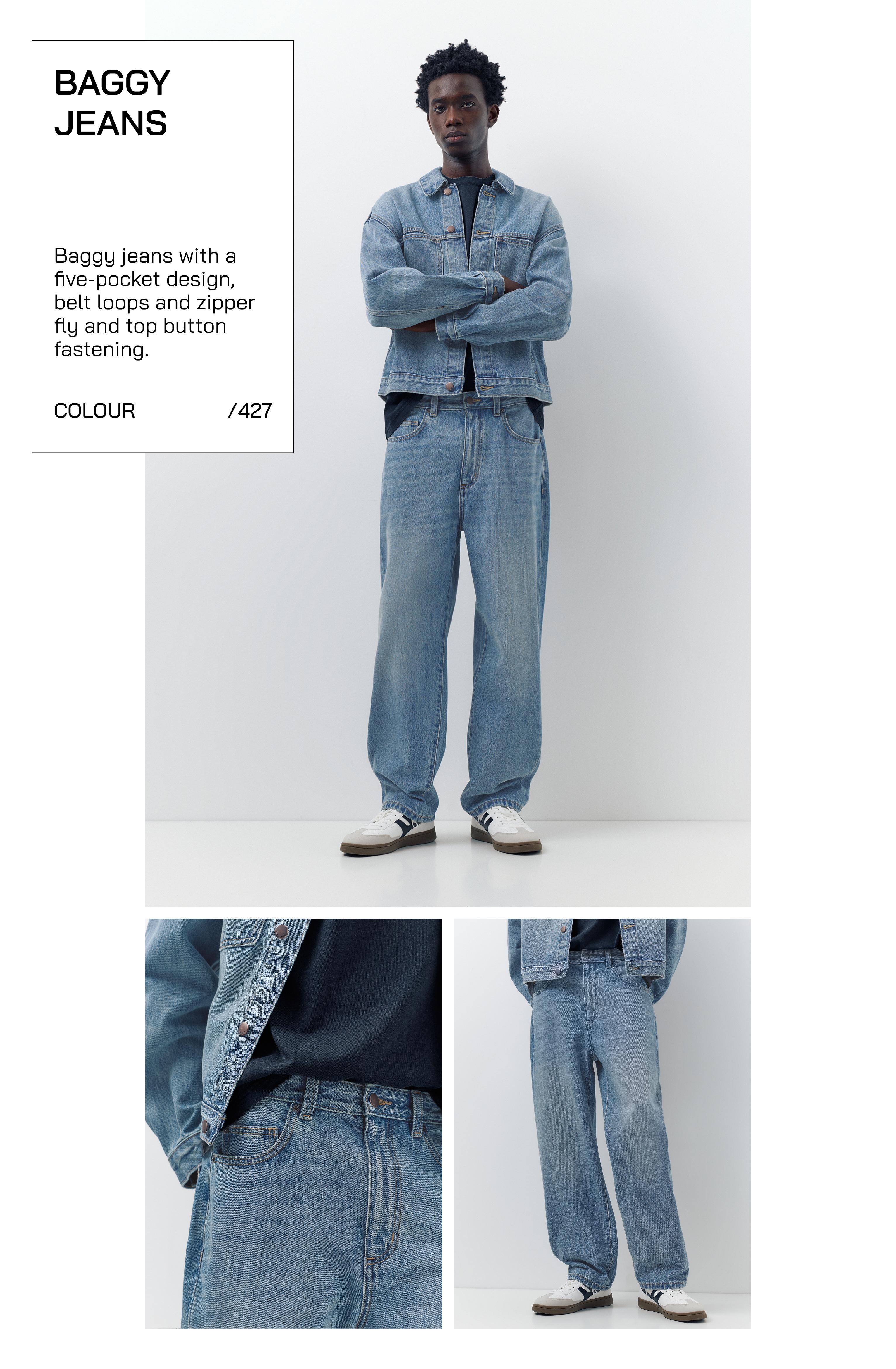 Baggy jeans — Medium blue