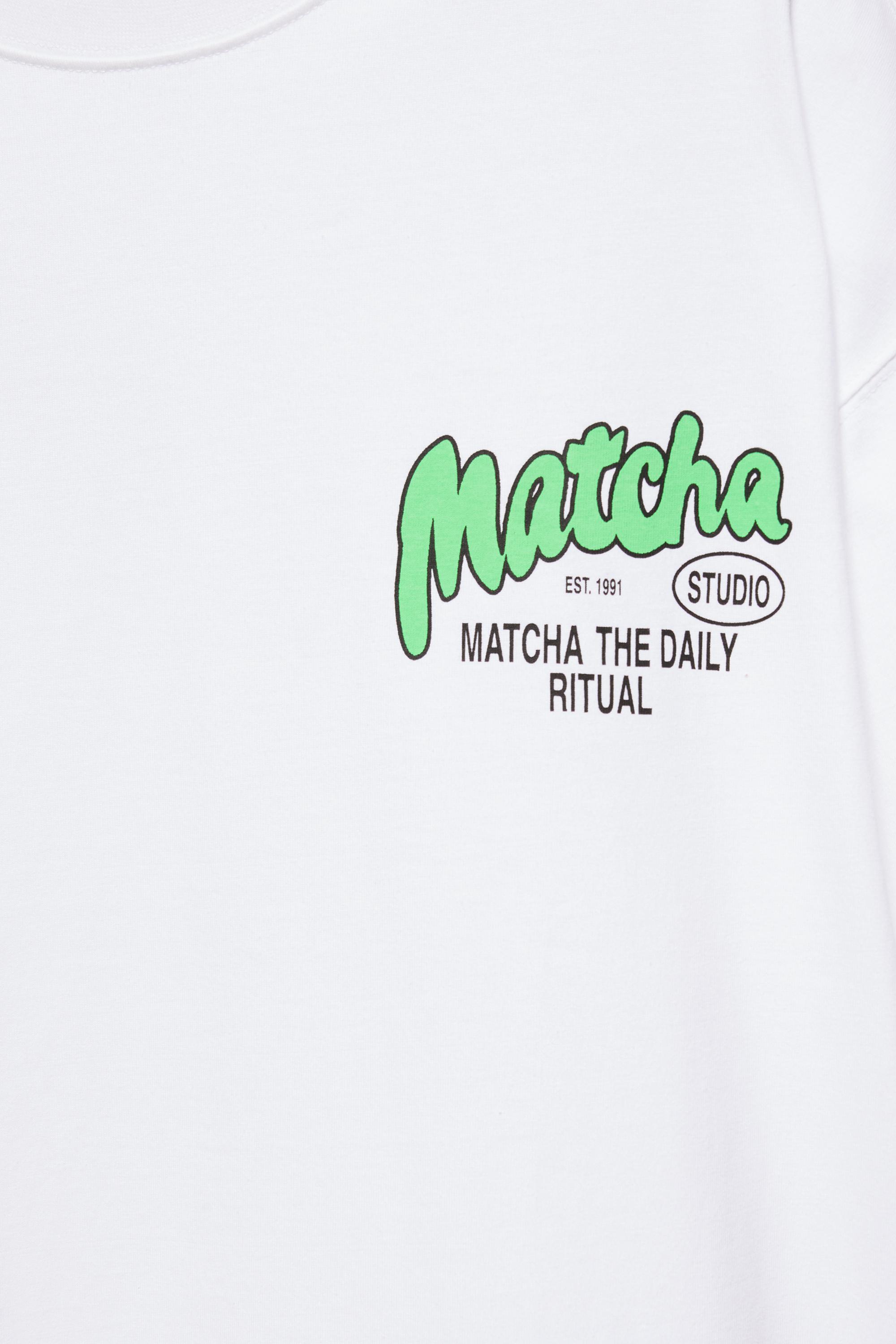 STWD Matcha graphic T-shirt — White