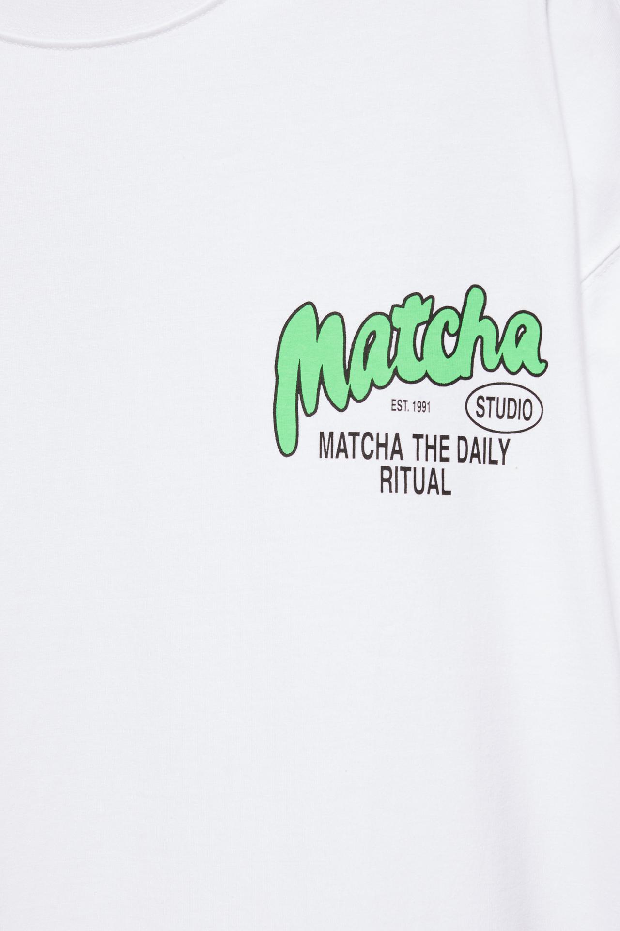 STWD Matcha graphic T-shirt — White