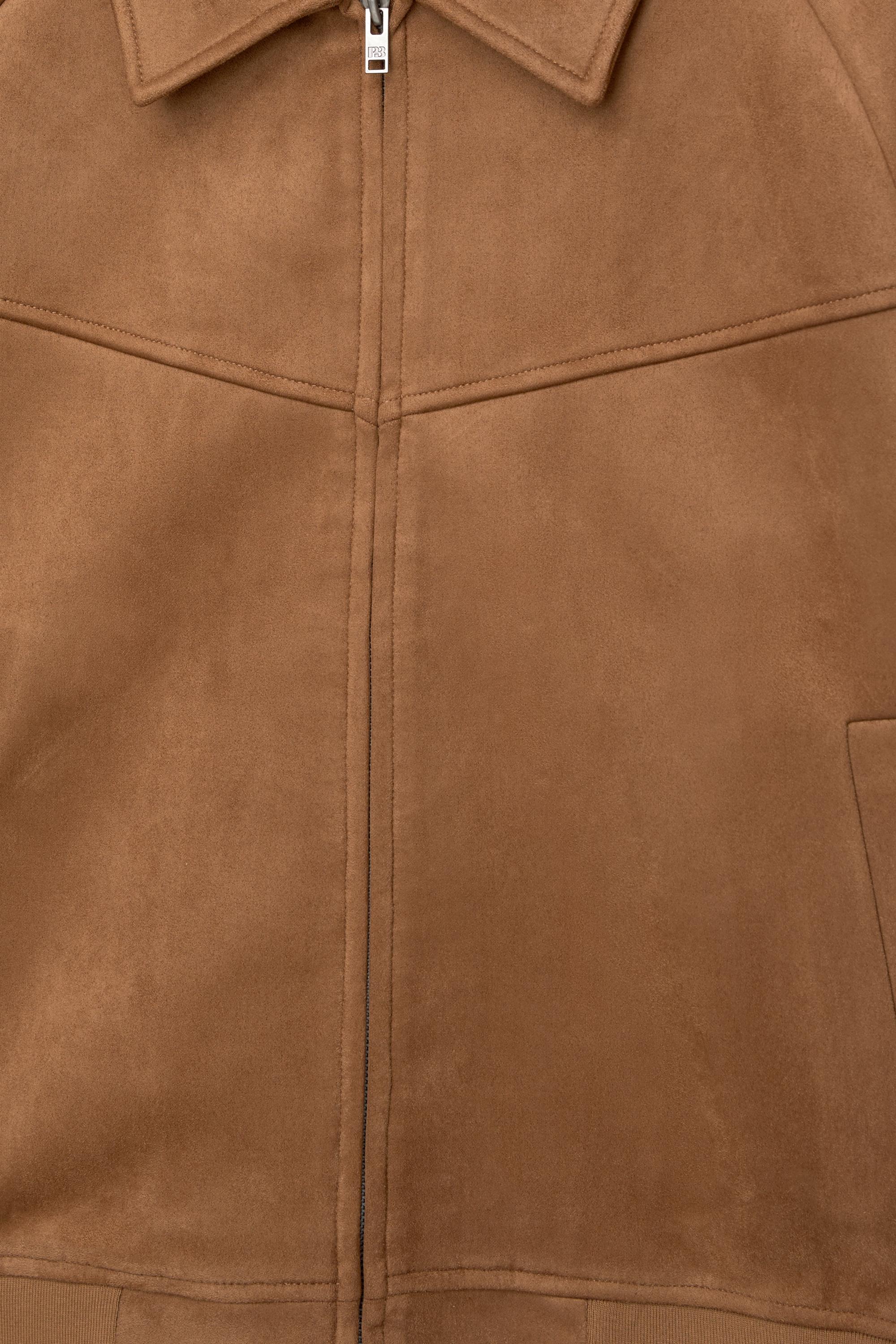 Suni süet ceket - Görsel 8