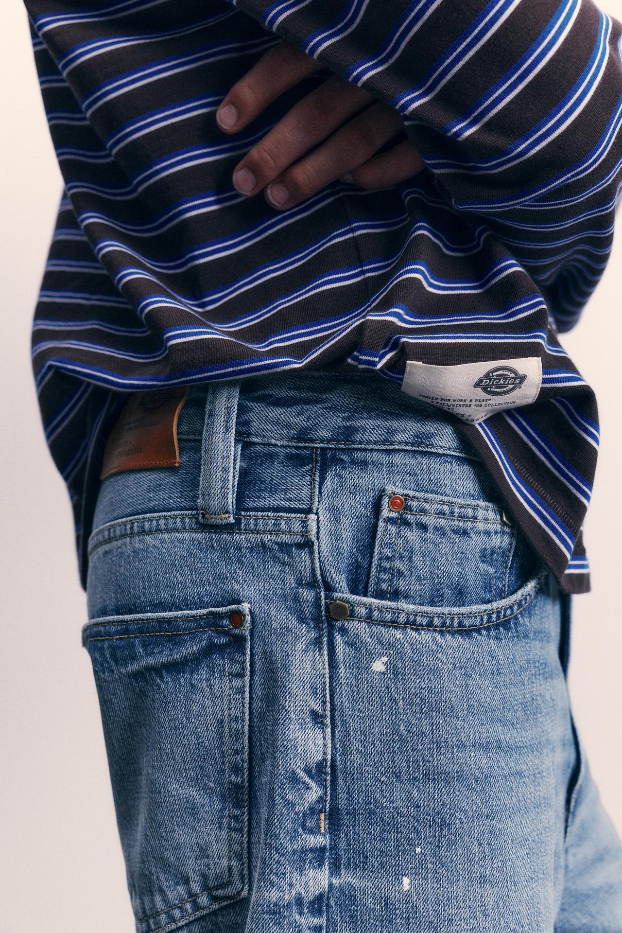 Dickies straight-leg jeans — Medium blue