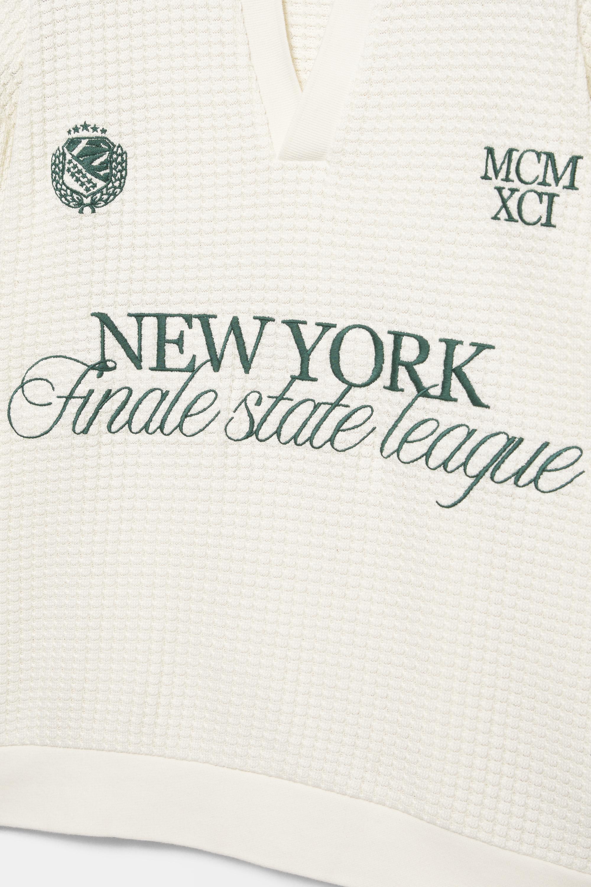Nakışlı New York Polo - Görsel 2