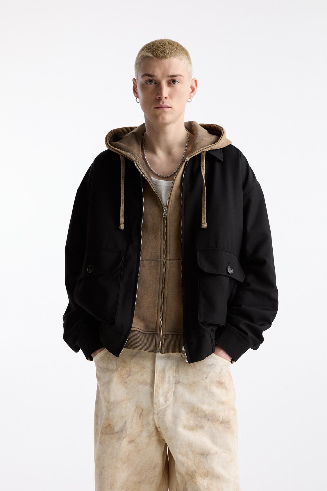 Bomber jacket with flap pockets - pull&bear 