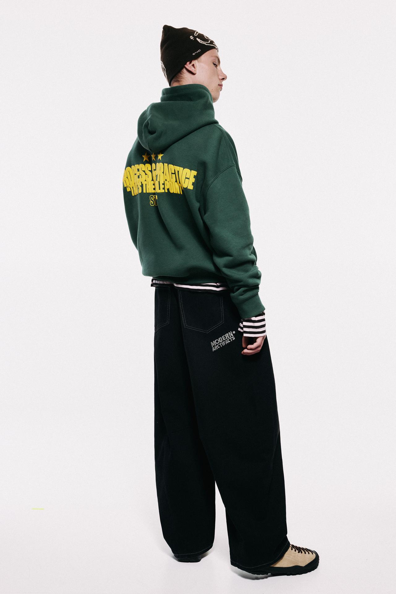 STWD hood sweatshirt — Green