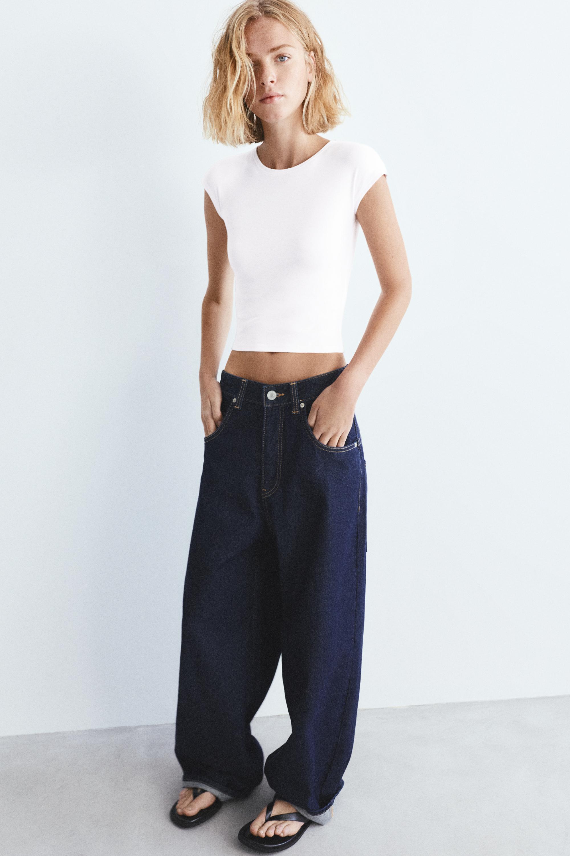 Dar Kesim Kısa Kollu Tişört - Görsel 13