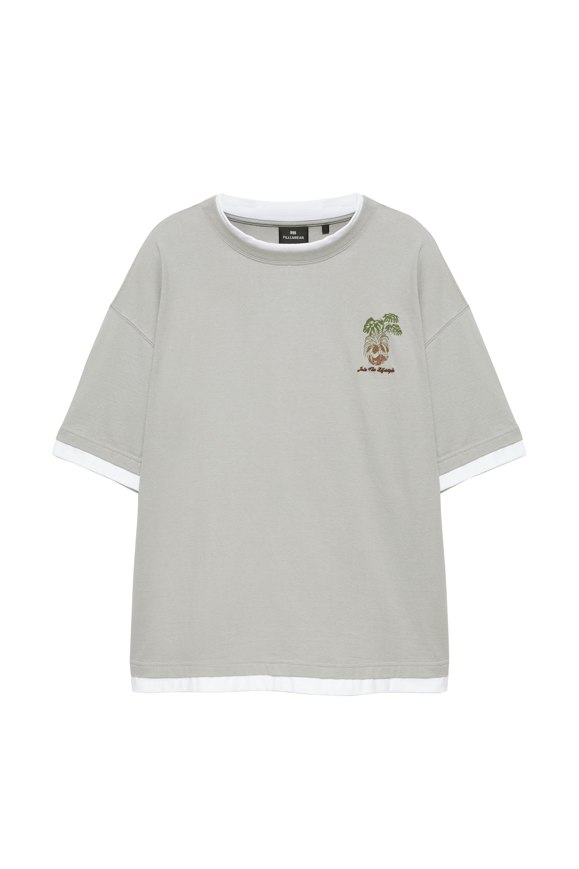 Hindistan cevizi grafik baskılı t-shirt - Görsel 2