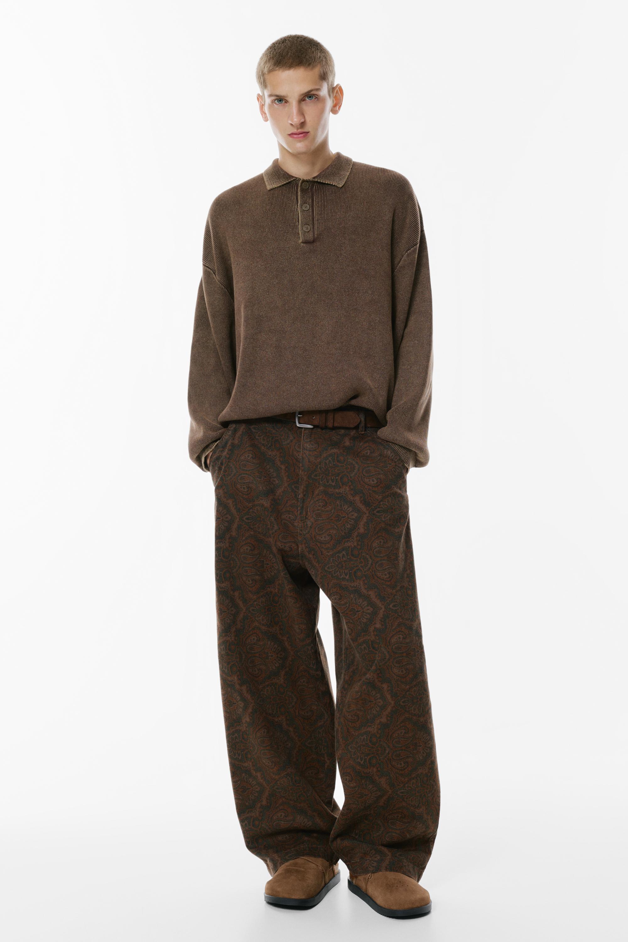 Hose Mit Weitem Bein Und Paisley-Muster