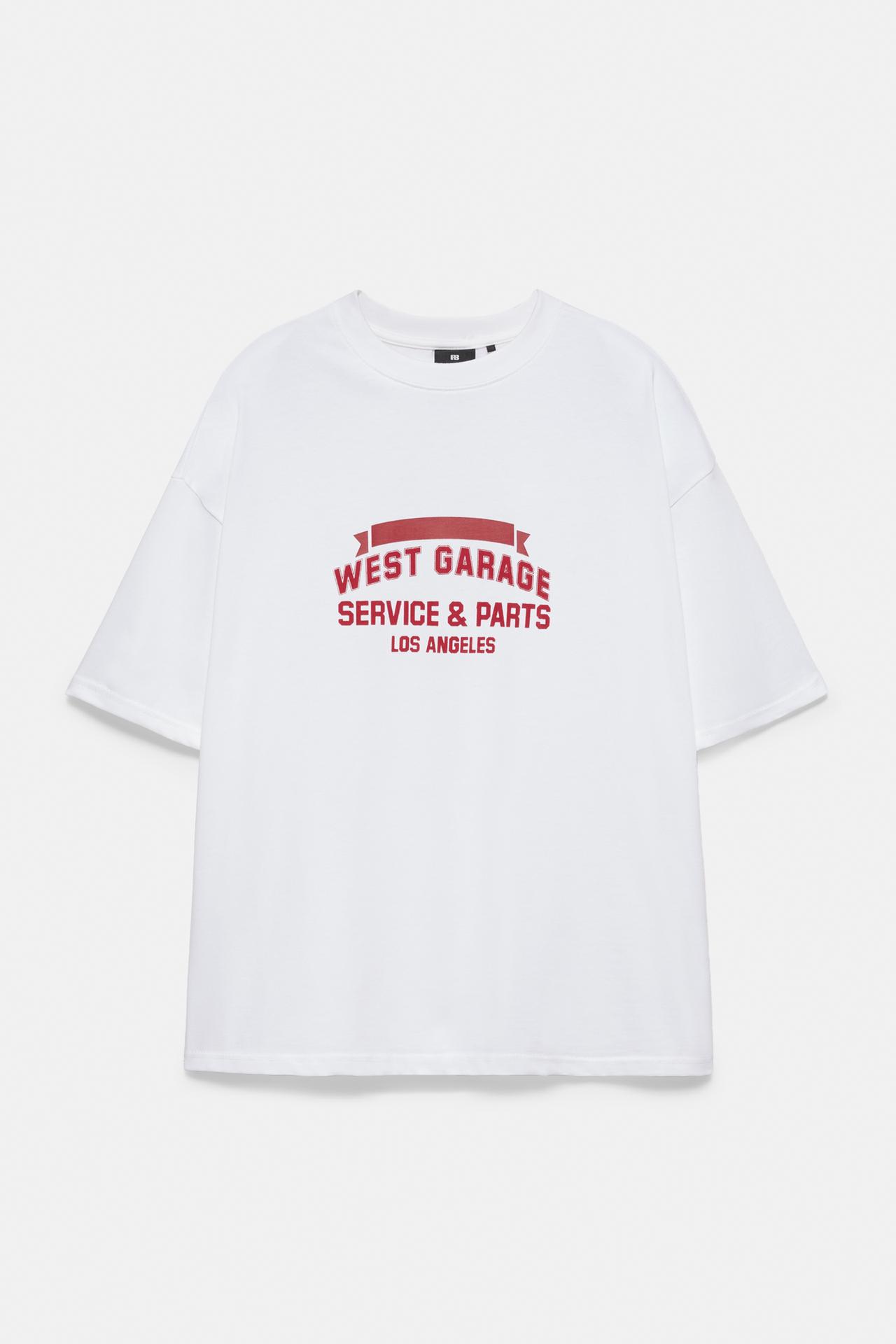 West Garage boxy T-shirt — White