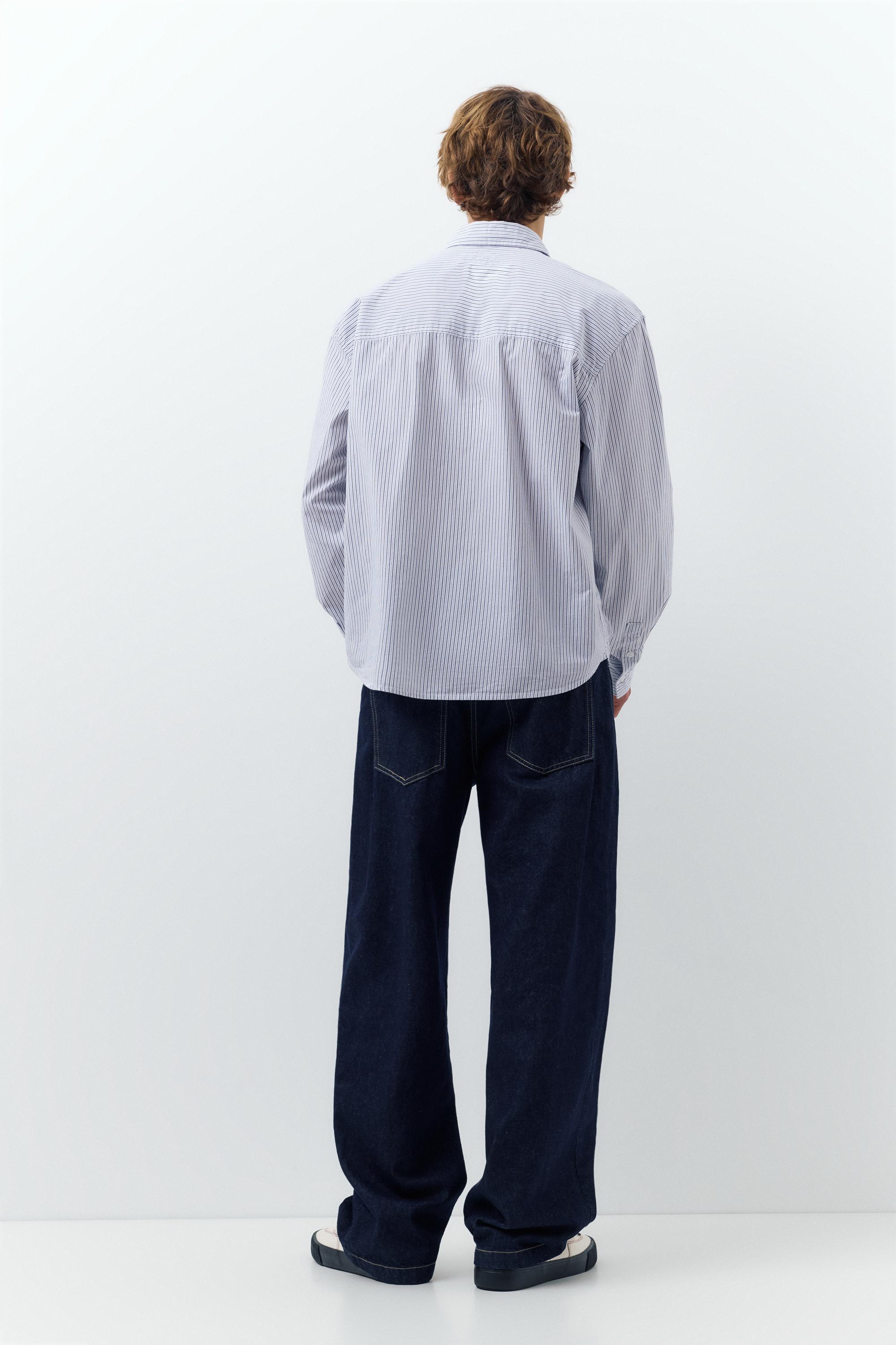 Çizgili uzun kollu gömlek - Görsel 21