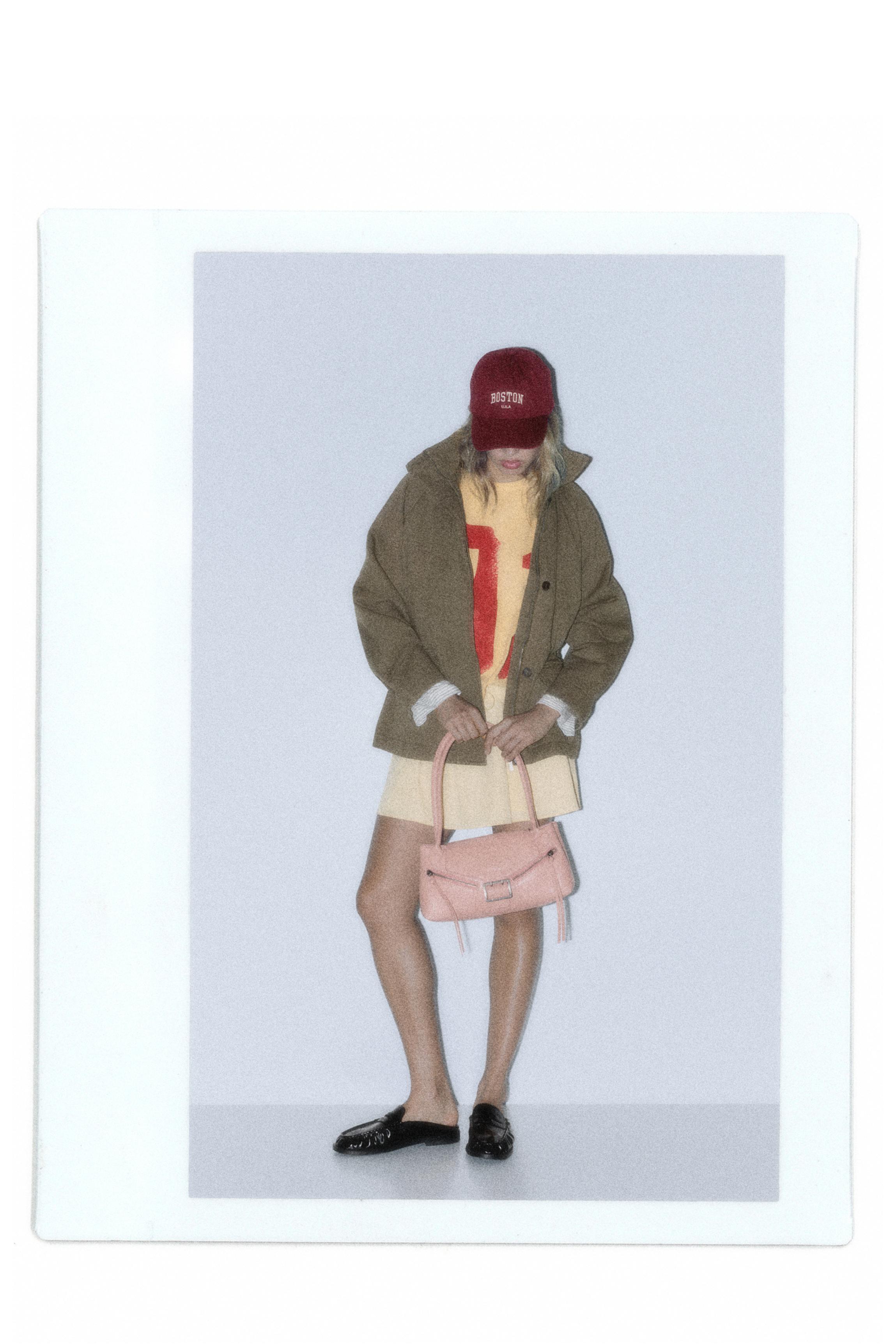 Technical mini skirt with stopper — Vanilla