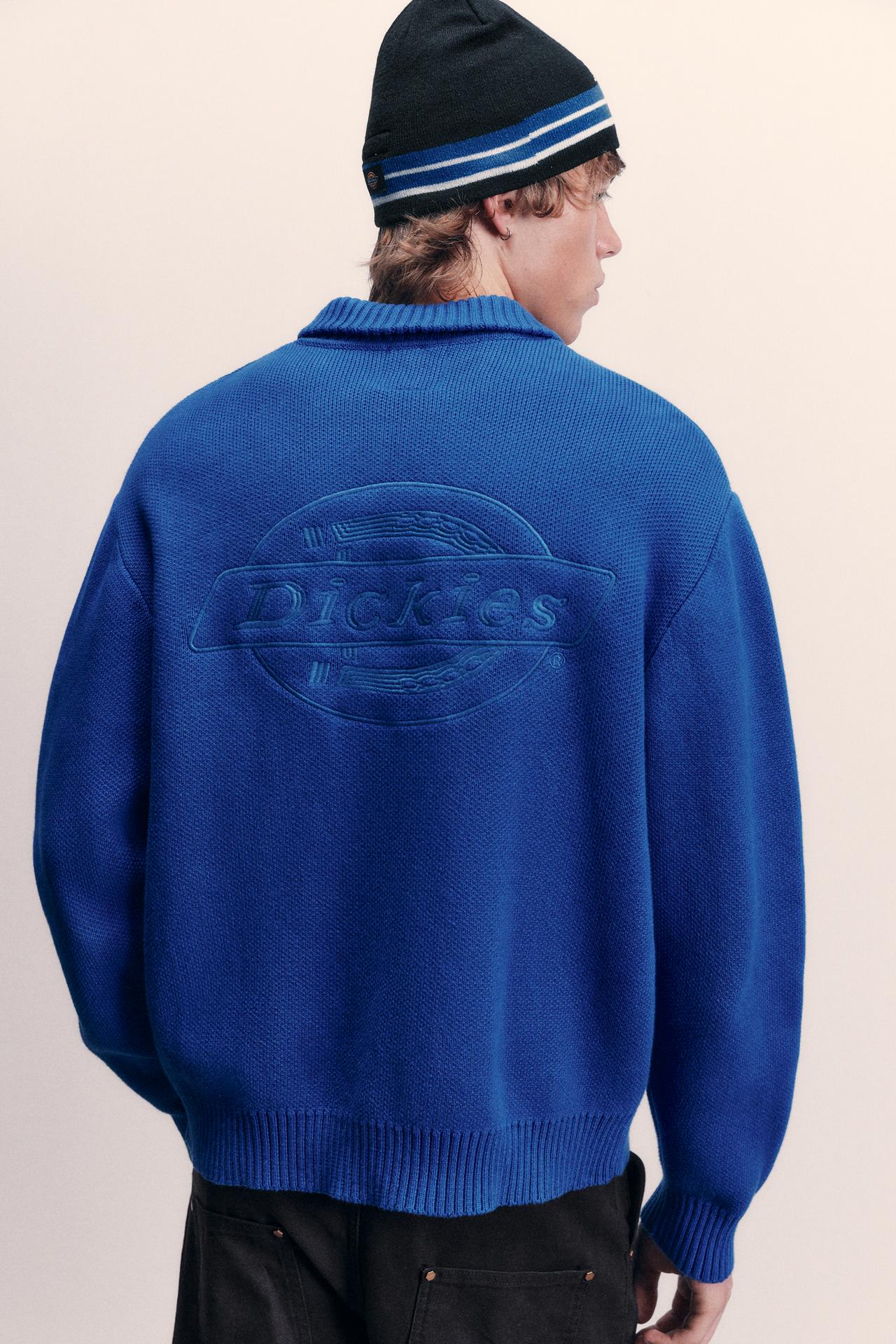 Dickies blue cardigan — Bluish