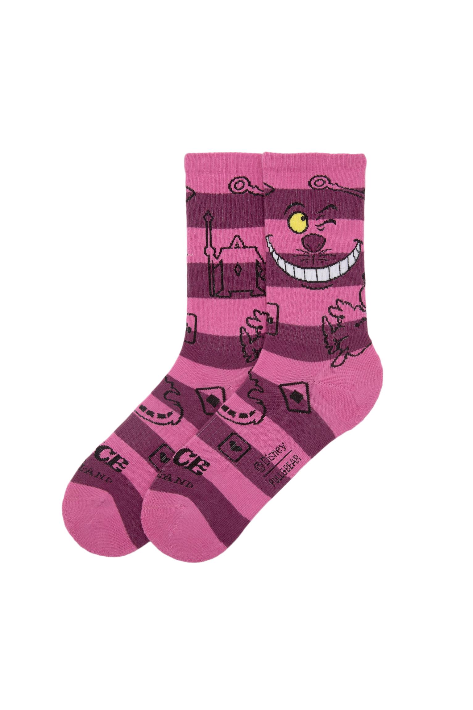 Alice in Wonderland desenli çorap - Görsel 3