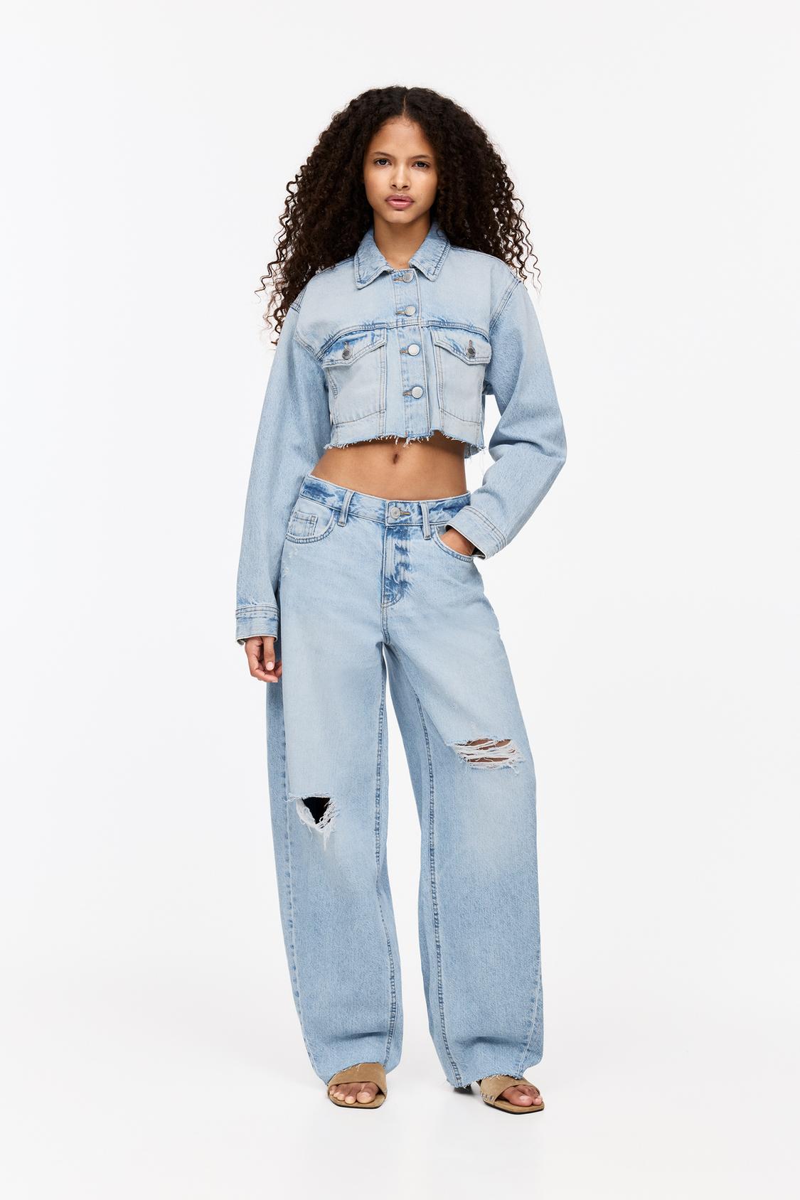 Jeans barrel rotos PULL&BEAR - Main Image
