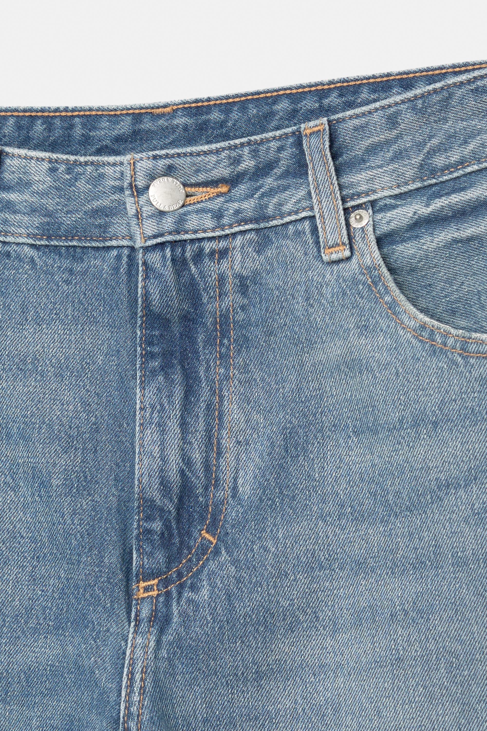 Straight-leg jeans — Medium blue