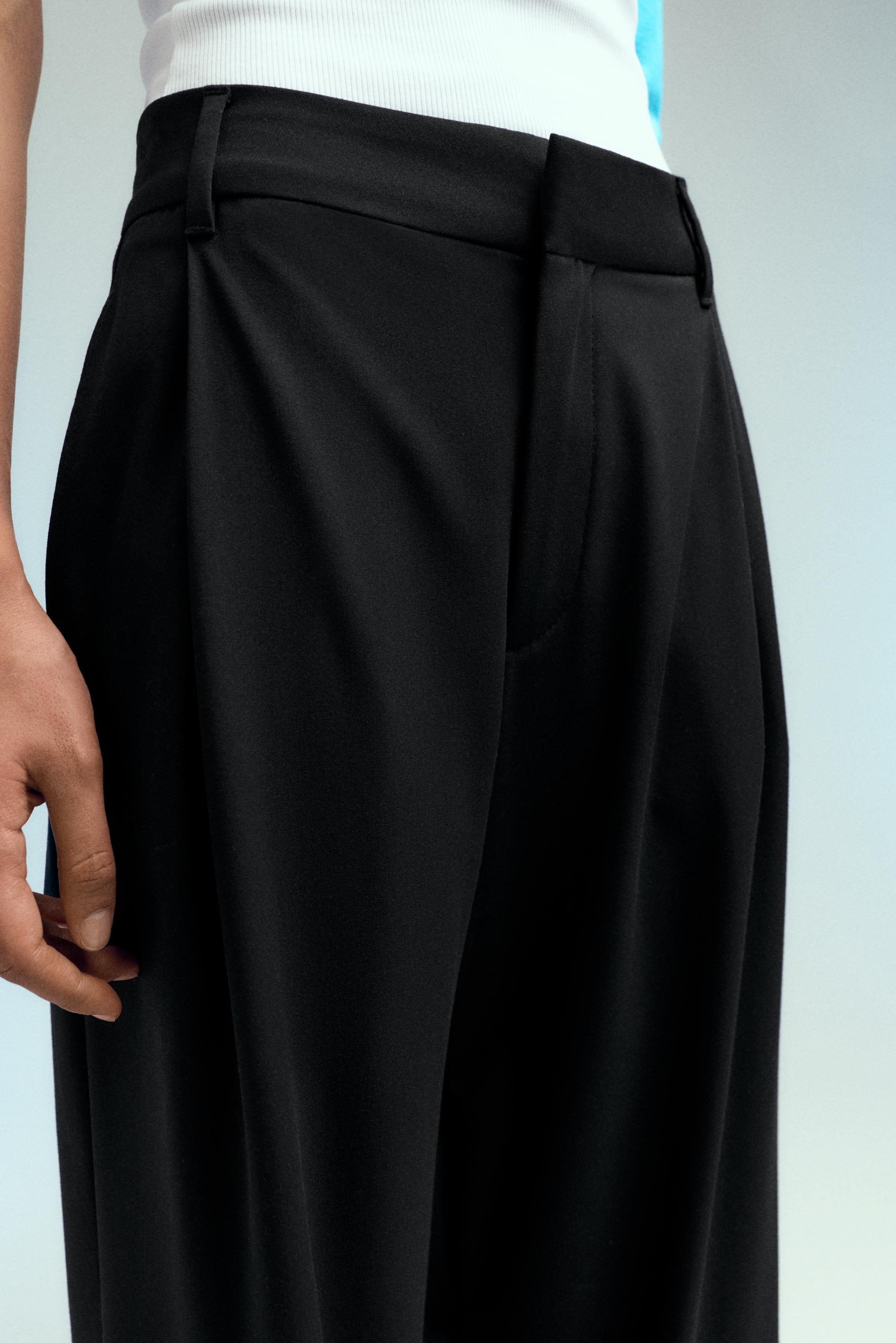 Darted smart trousers — Black
