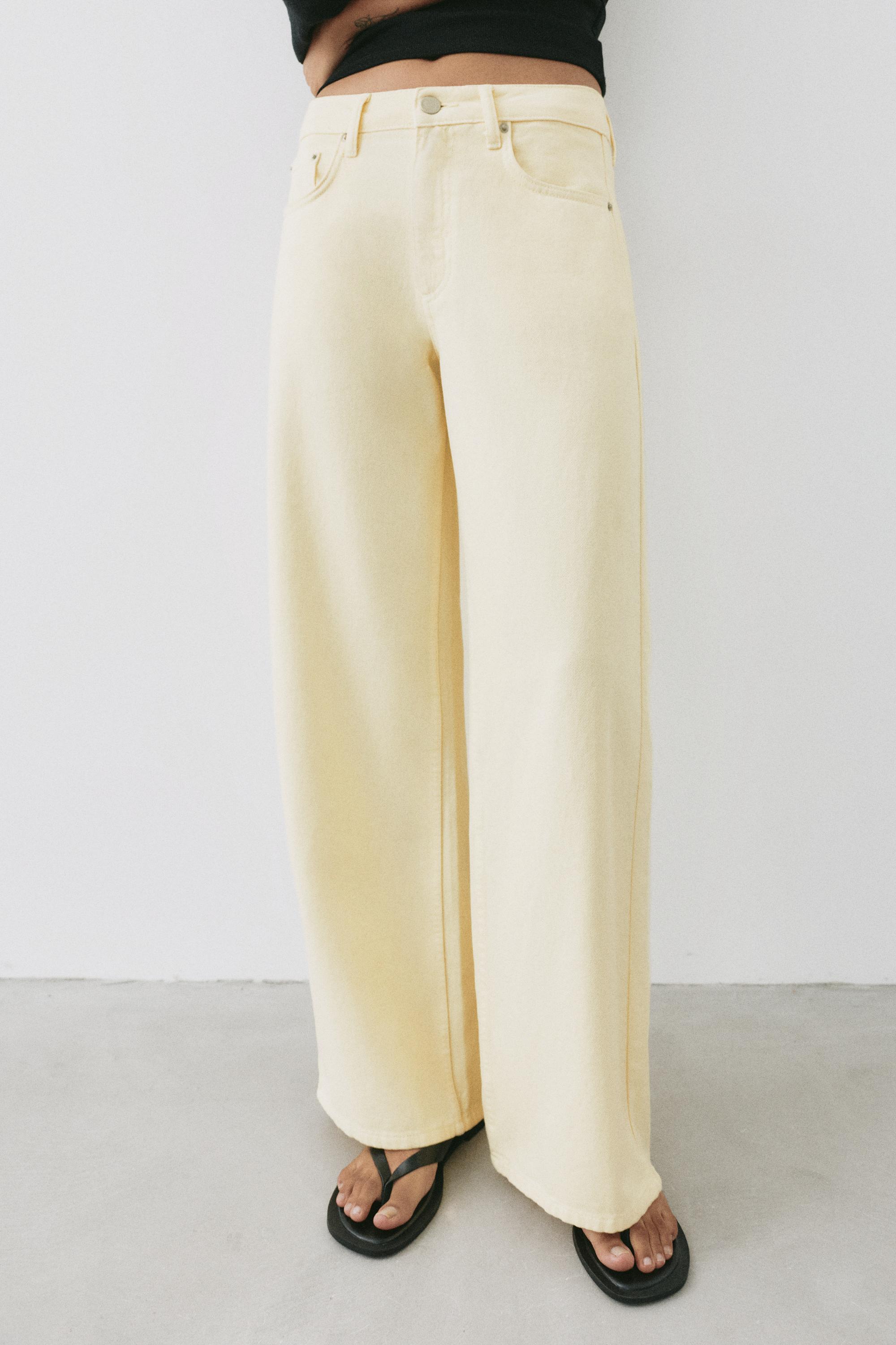 Oversize baggy jeans — Yellow
