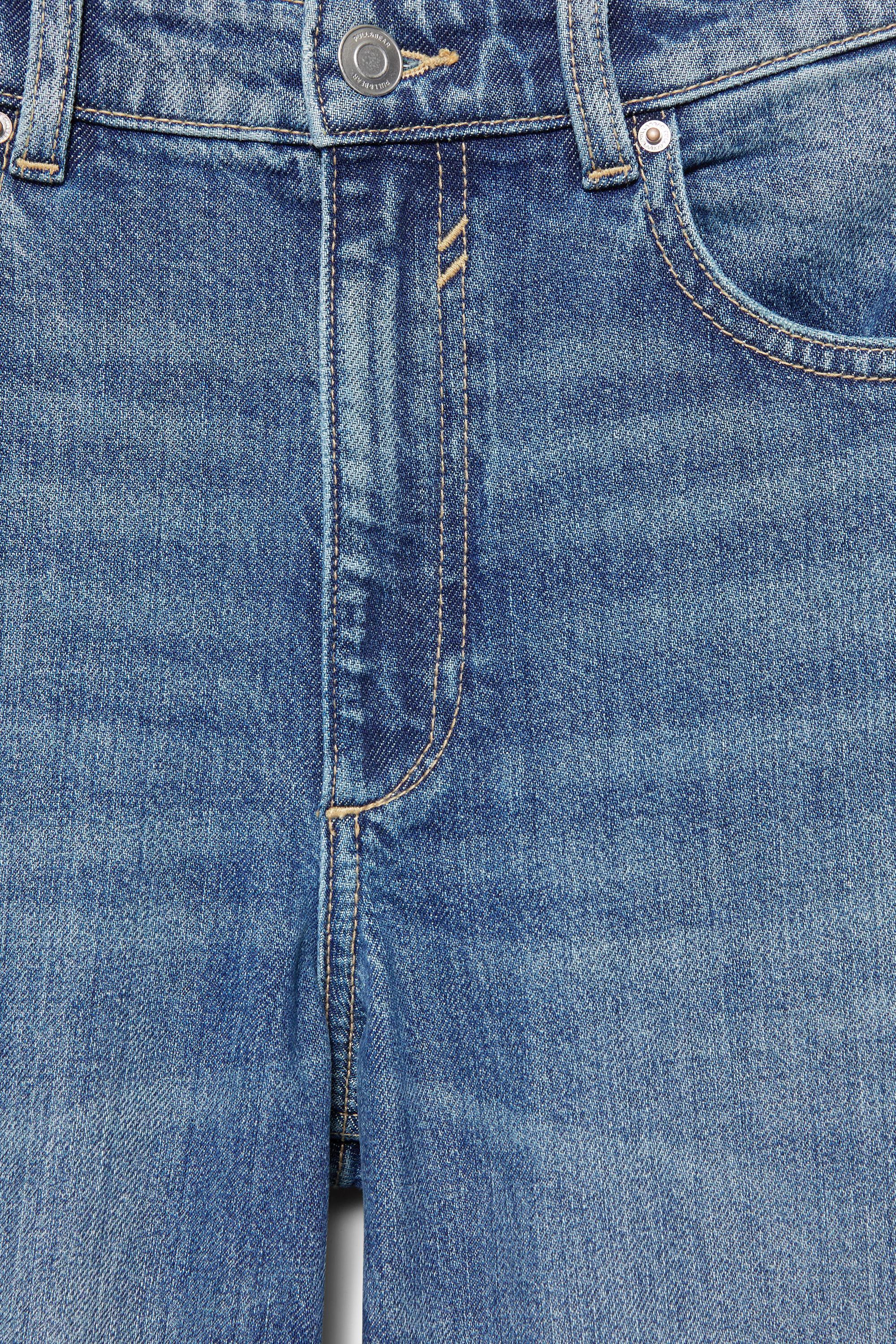 Pull&Bear Süper geniş paça comfort jean görsel 5